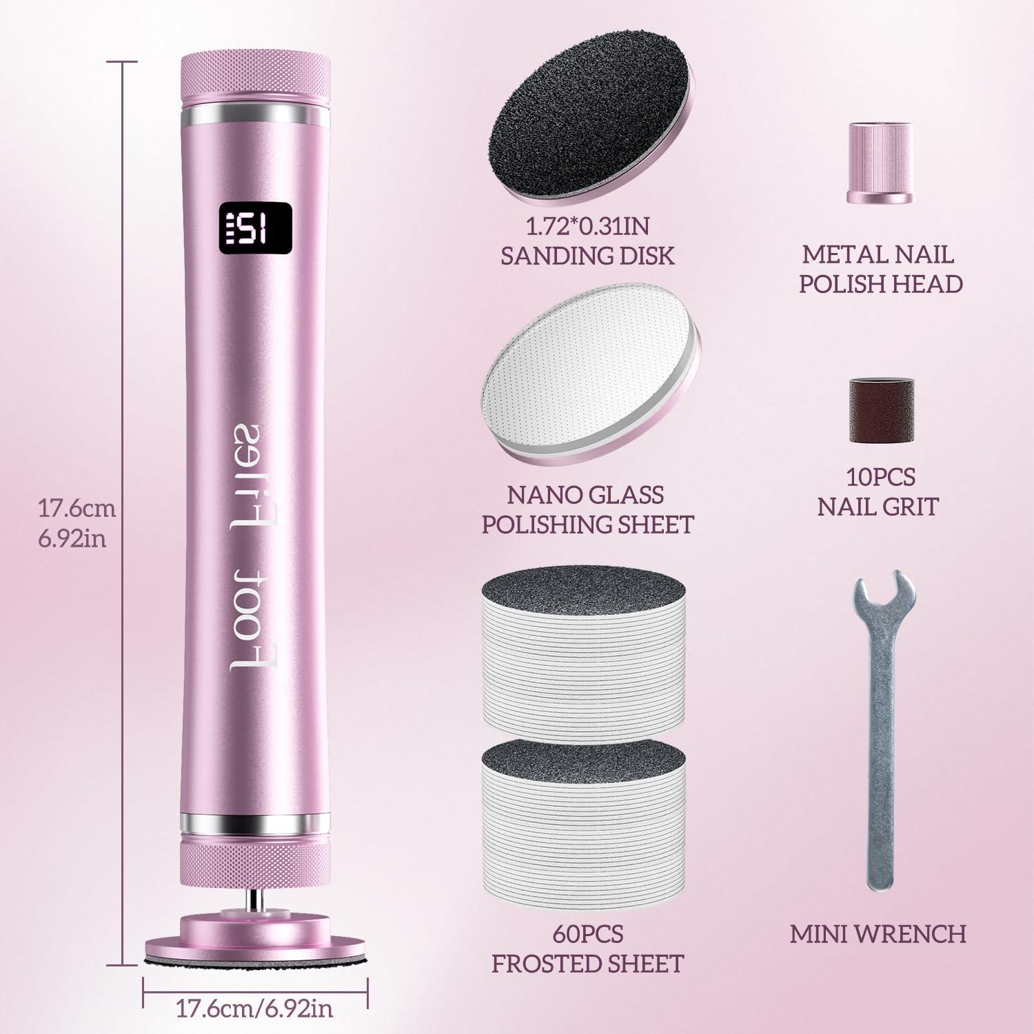 Removedor de Callos Eléctrico Buqikma 12 Velocidades Recargable