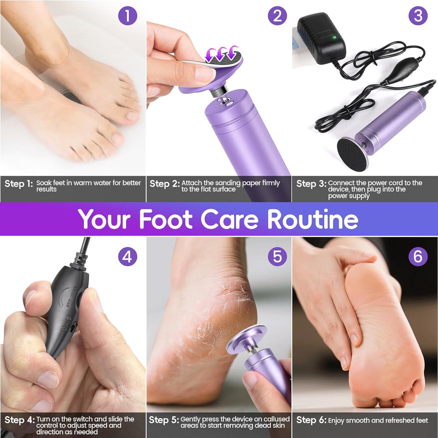 Removedor de Callos Eléctrico StepLively 11.94 cm con 60 Discos