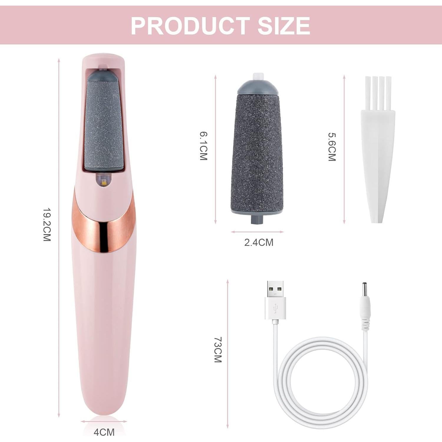 Lima Eléctrica para Pies AOOWU con Luz LED y 2 Velocidades