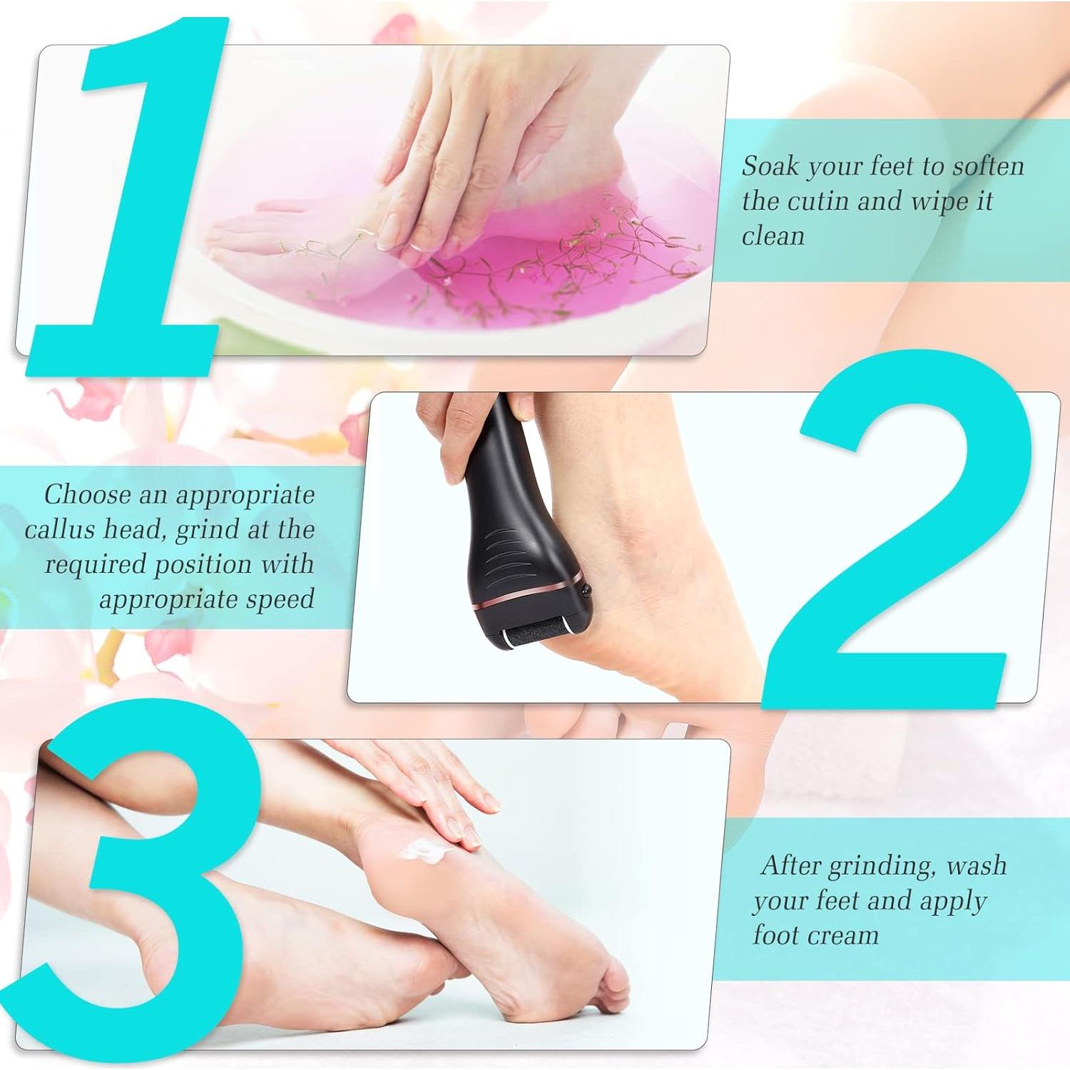 Removedor de Callos Eléctrico DONGYIN con 3 Cabezas y 2 Velocidades