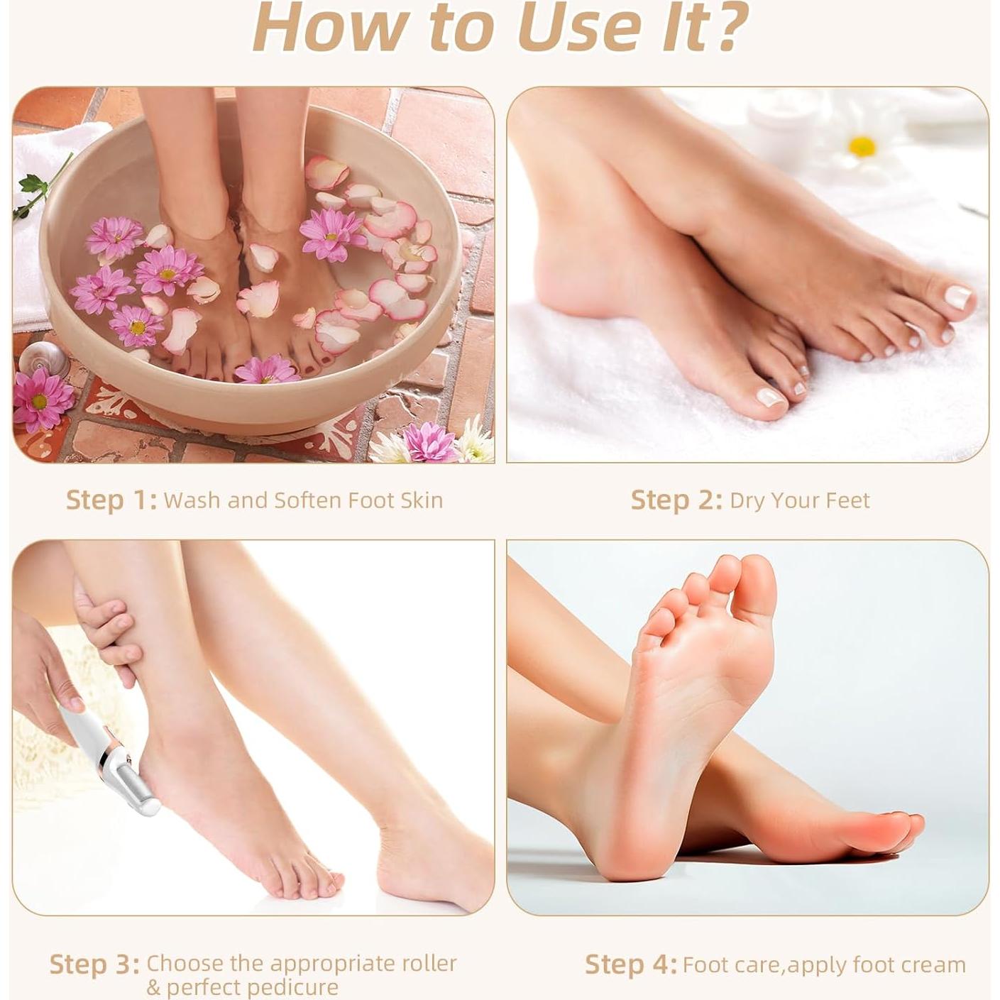 Removedor de Callos Eléctrico Incamity, Lima Portátil para Pies