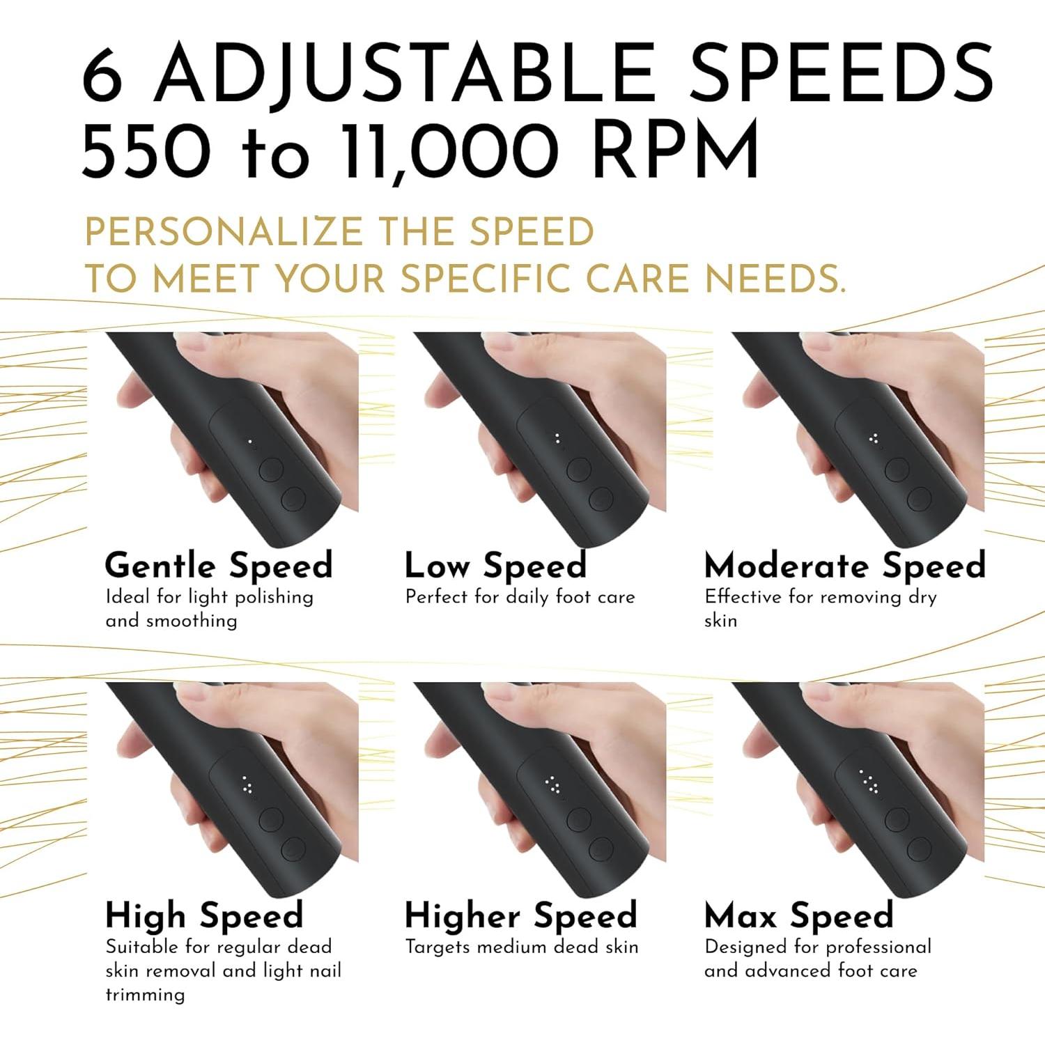 Removedor de Callos Eléctrico EpixCare PS200 - 6 Velocidades