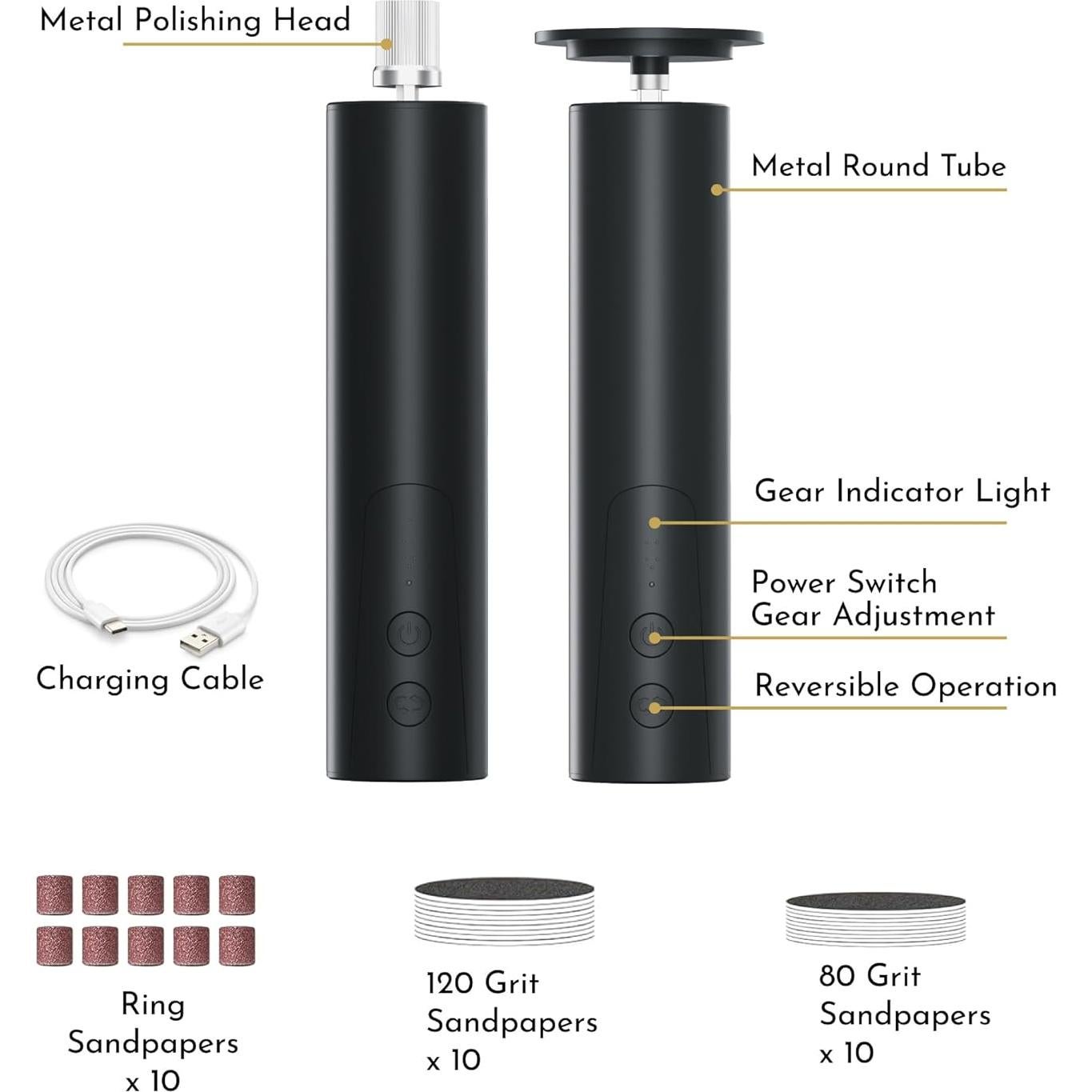 Removedor de Callos Eléctrico EpixCare PS200 - 6 Velocidades