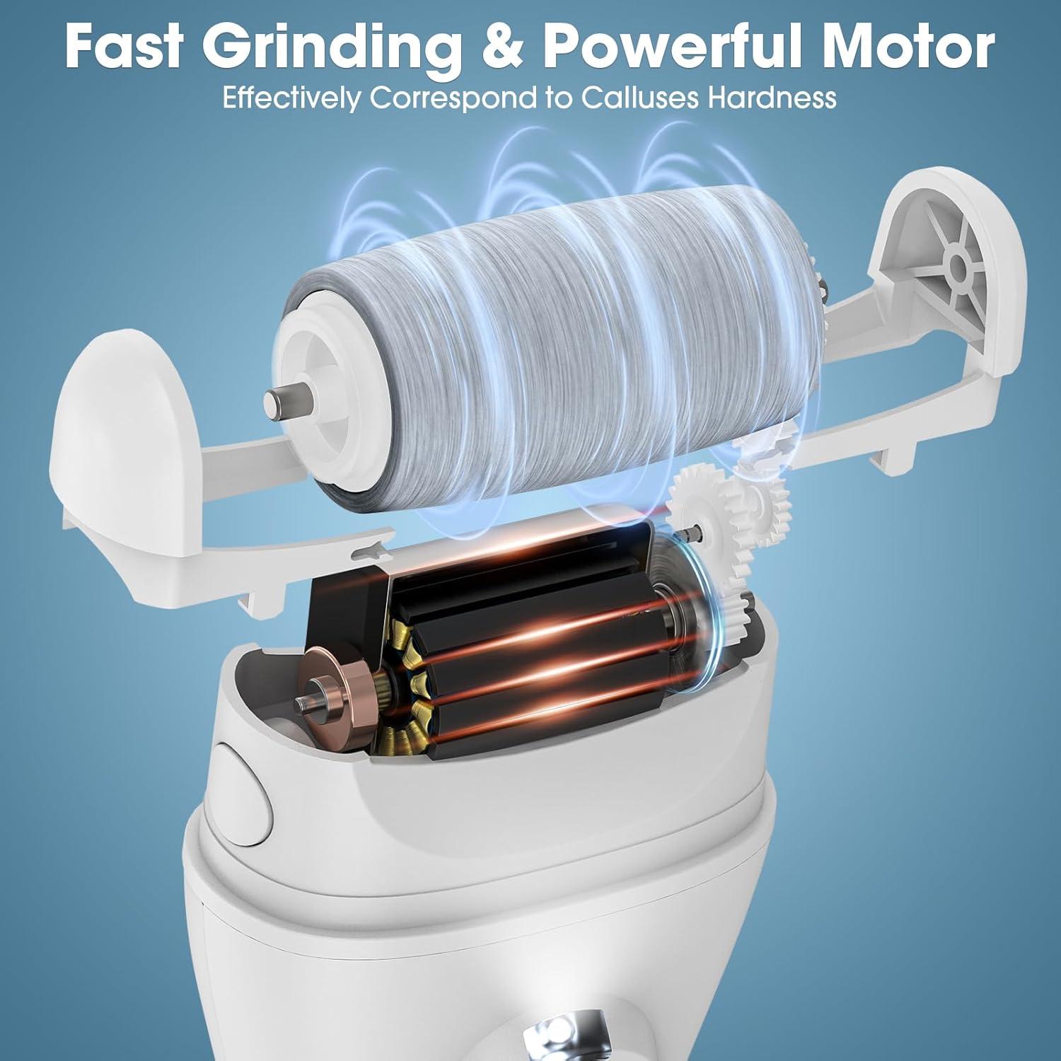 Removedor de Callos Eléctrico Hoxida con 3 Velocidades y Kit de Pedicura