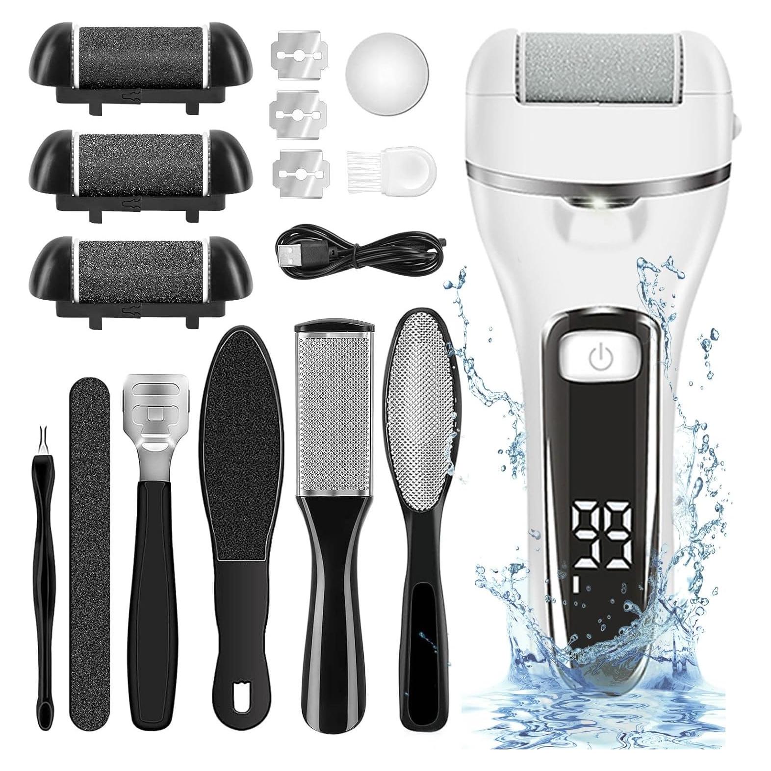 Removedor de Callos Eléctrico Quantum Lux con Kit de 18 Piezas