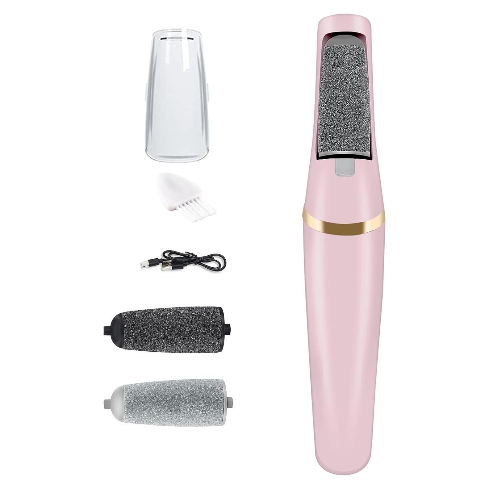 Removedor de Callos Eléctrico Conhaze Rosa, 2 Rodillos, 2 Velocidades