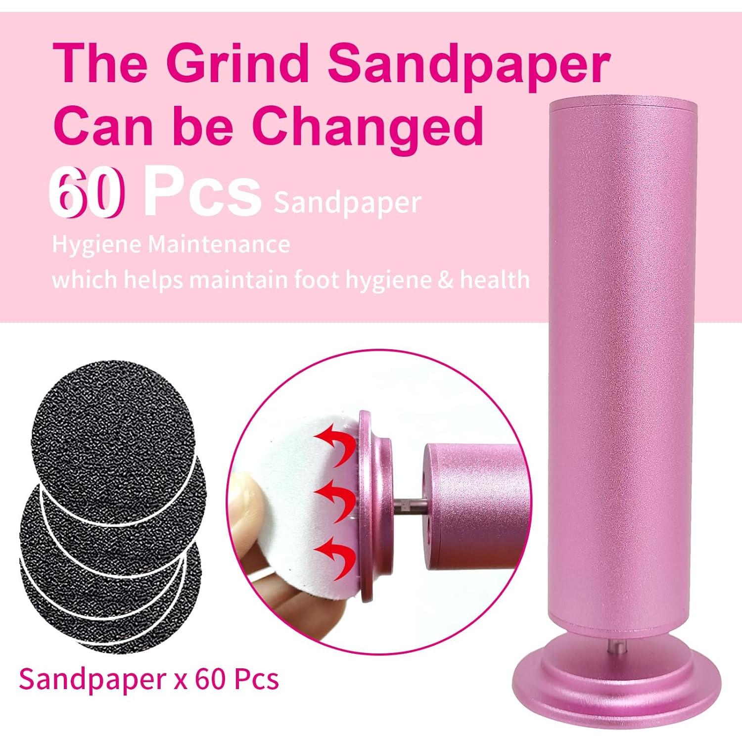 Removedor de Callos Eléctrico PENSDORE con 60 Papeles de Lija