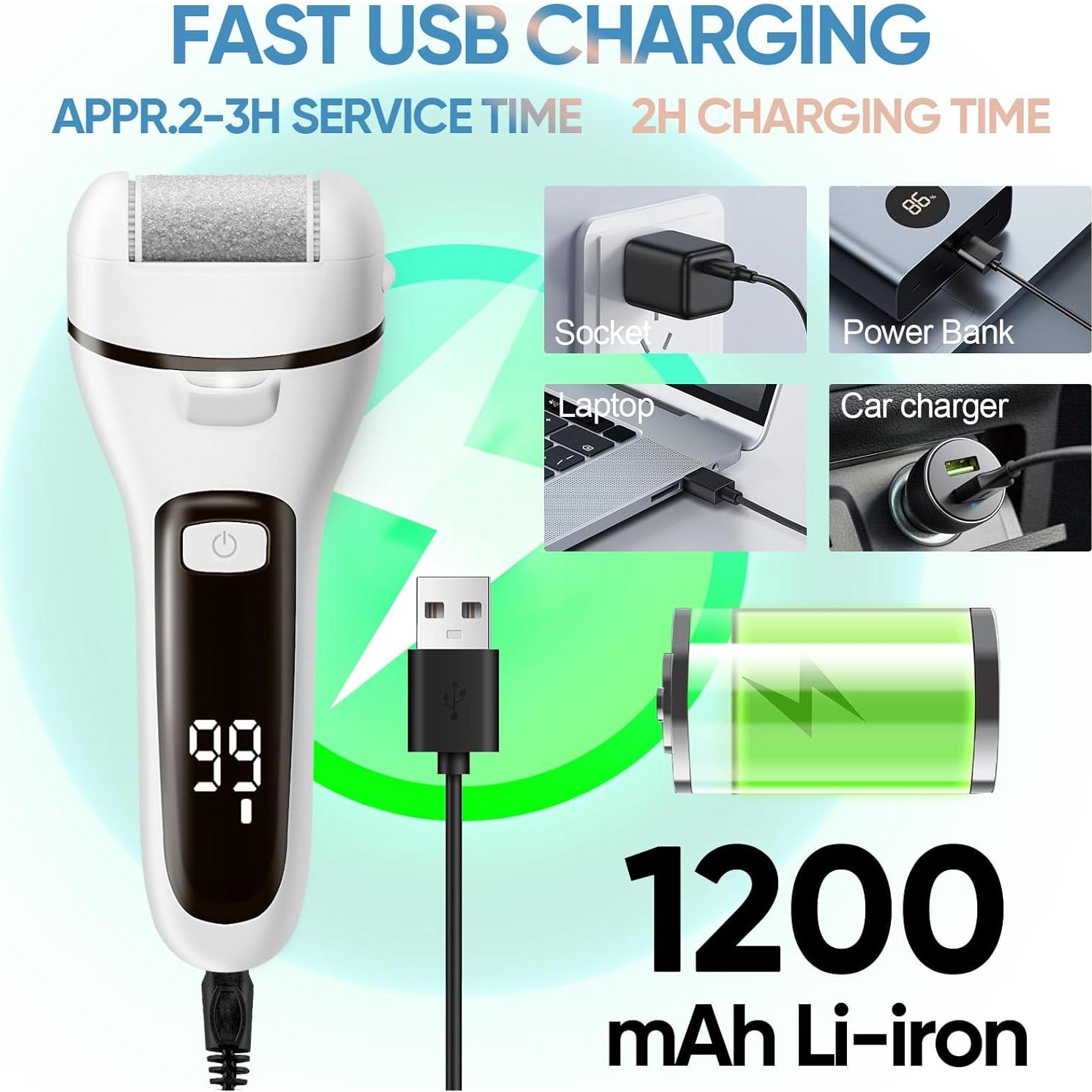 Removedor de Callos Eléctrico ANGLECHAT 18 en 1 Impermeable