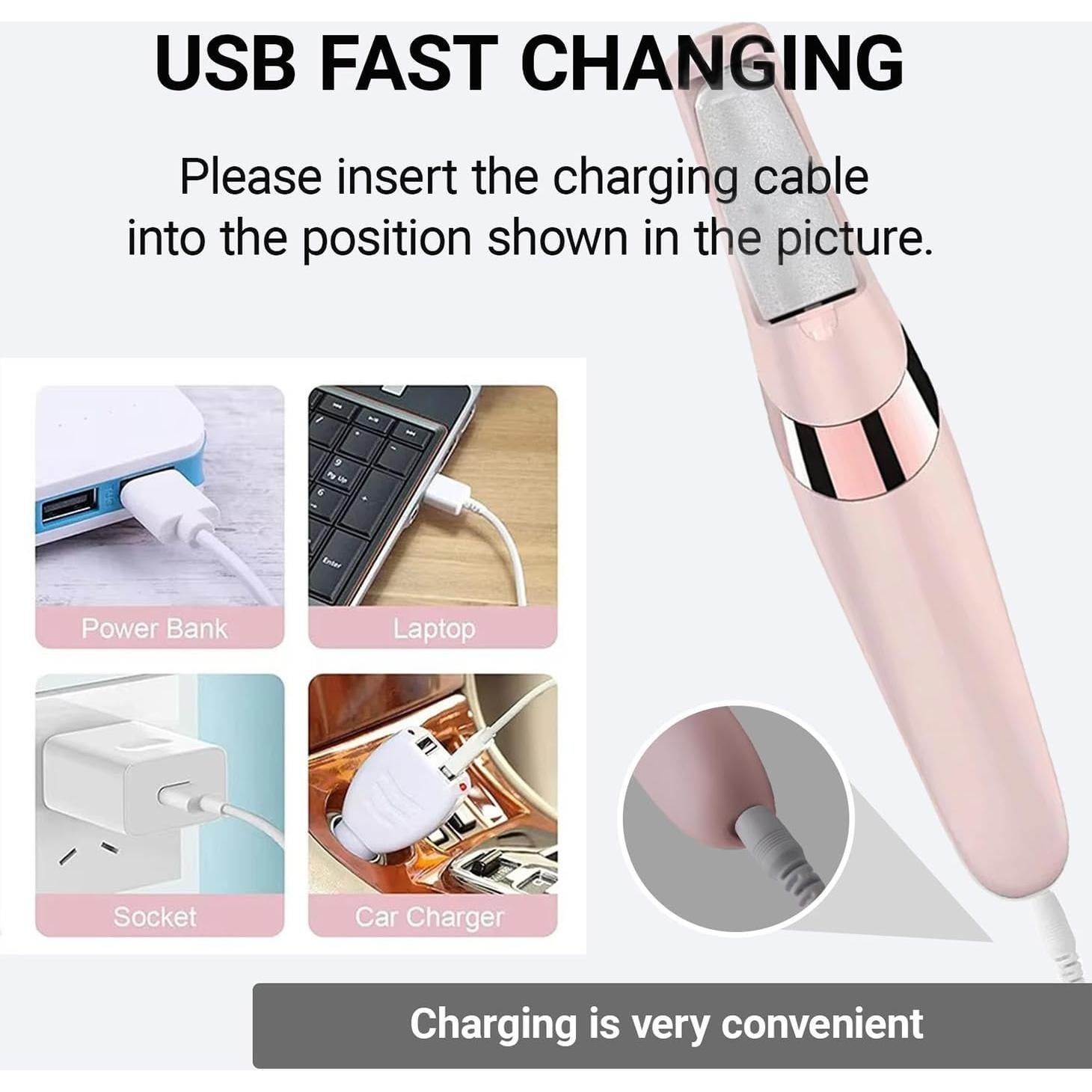 Removedor de Callos Eléctrico Aricean con Kit de Pedicura