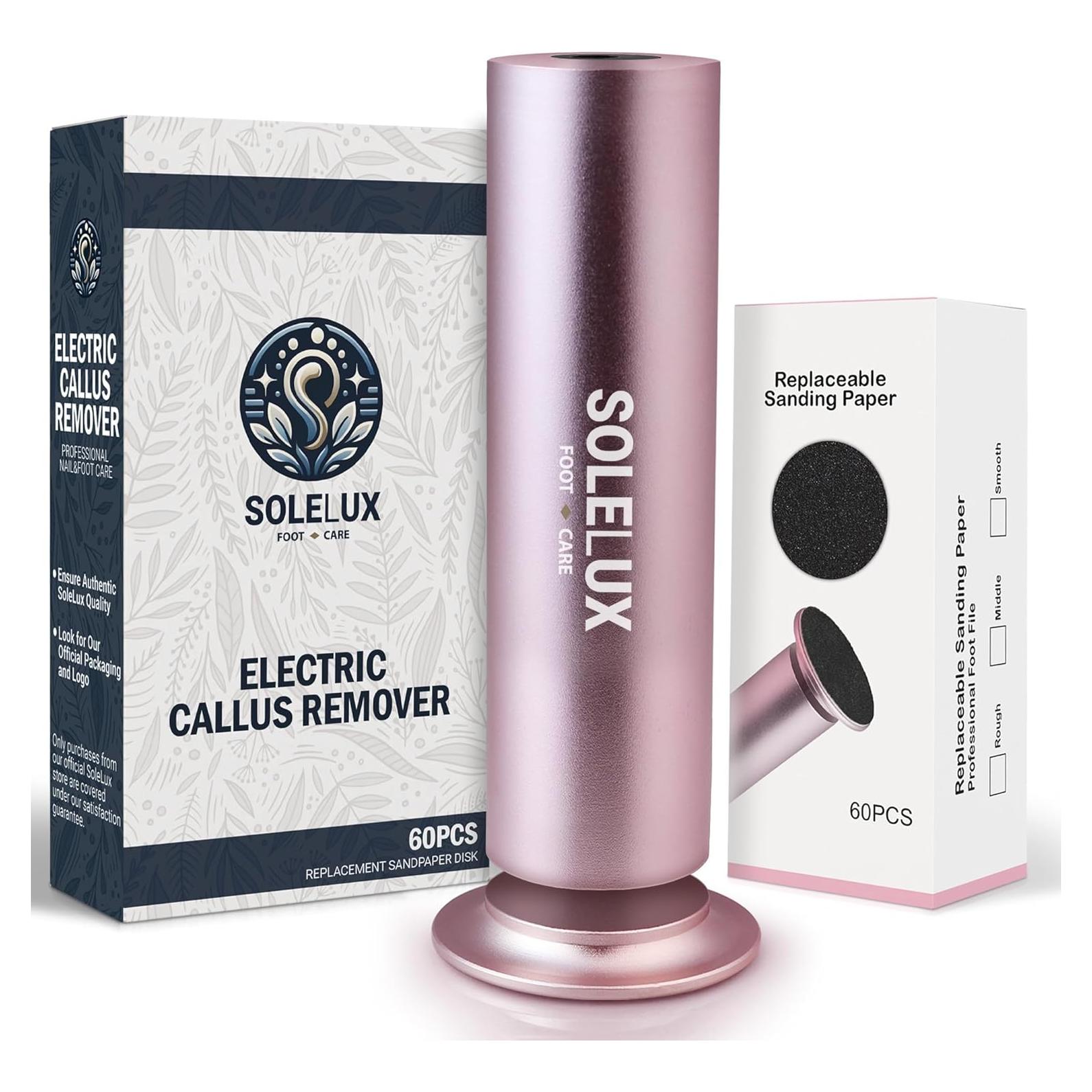 Lima Eléctrica SoleLux ECR001 con 60 Almohadillas y Velocidad Ajustable