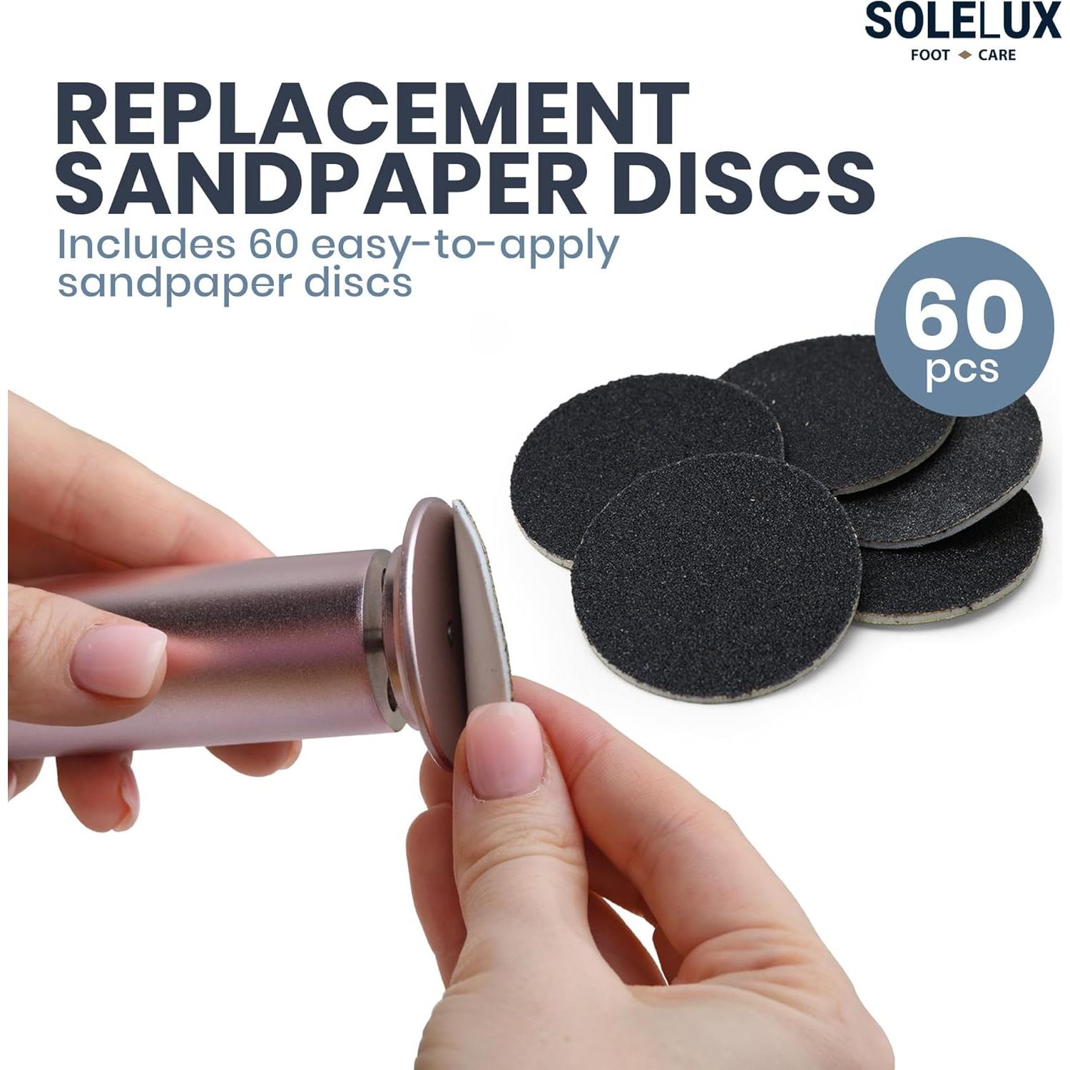 Lima Eléctrica SoleLux ECR001 con 60 Almohadillas y Velocidad Ajustable