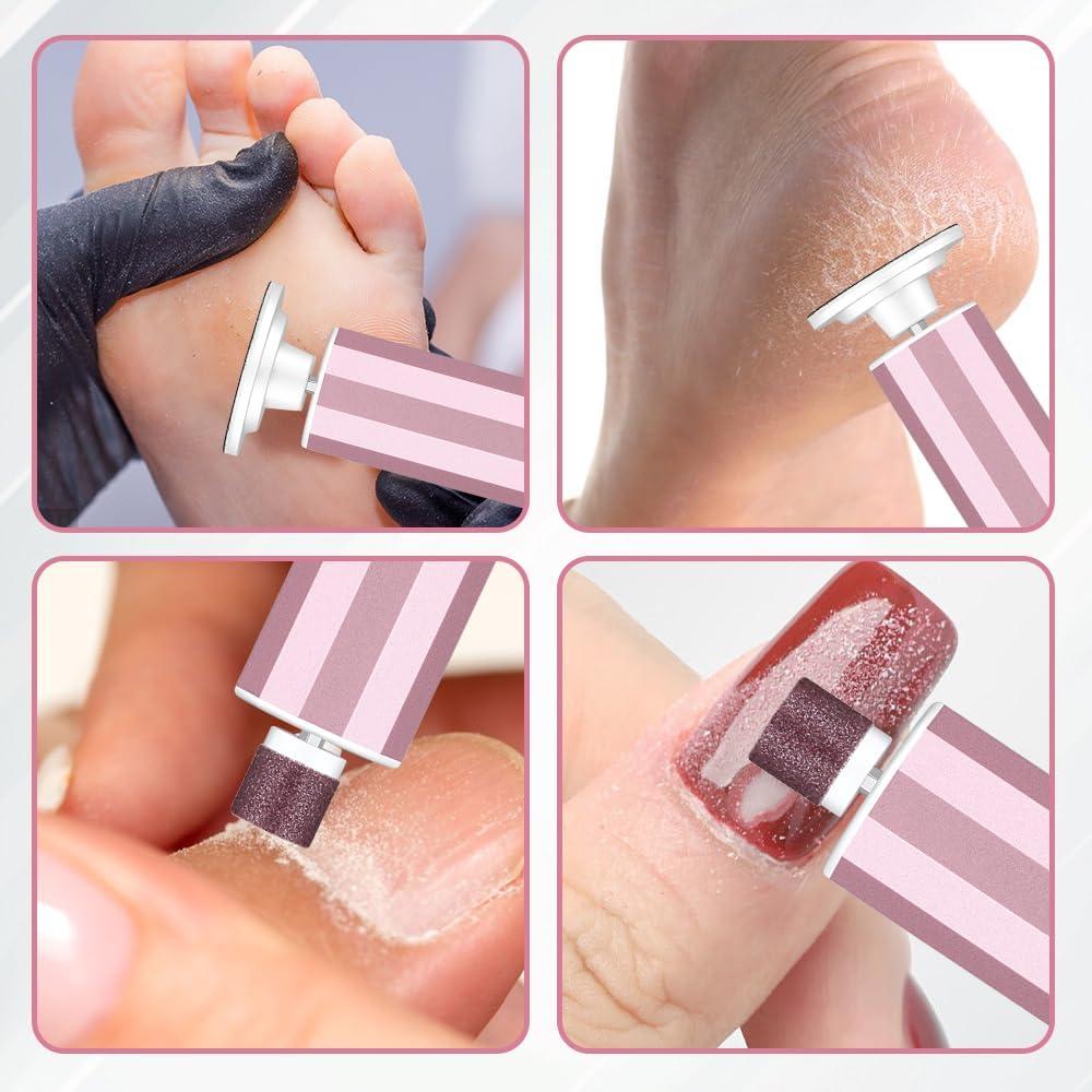 Removedor de Callos Eléctrico Oro Rosa con 9 Velocidades