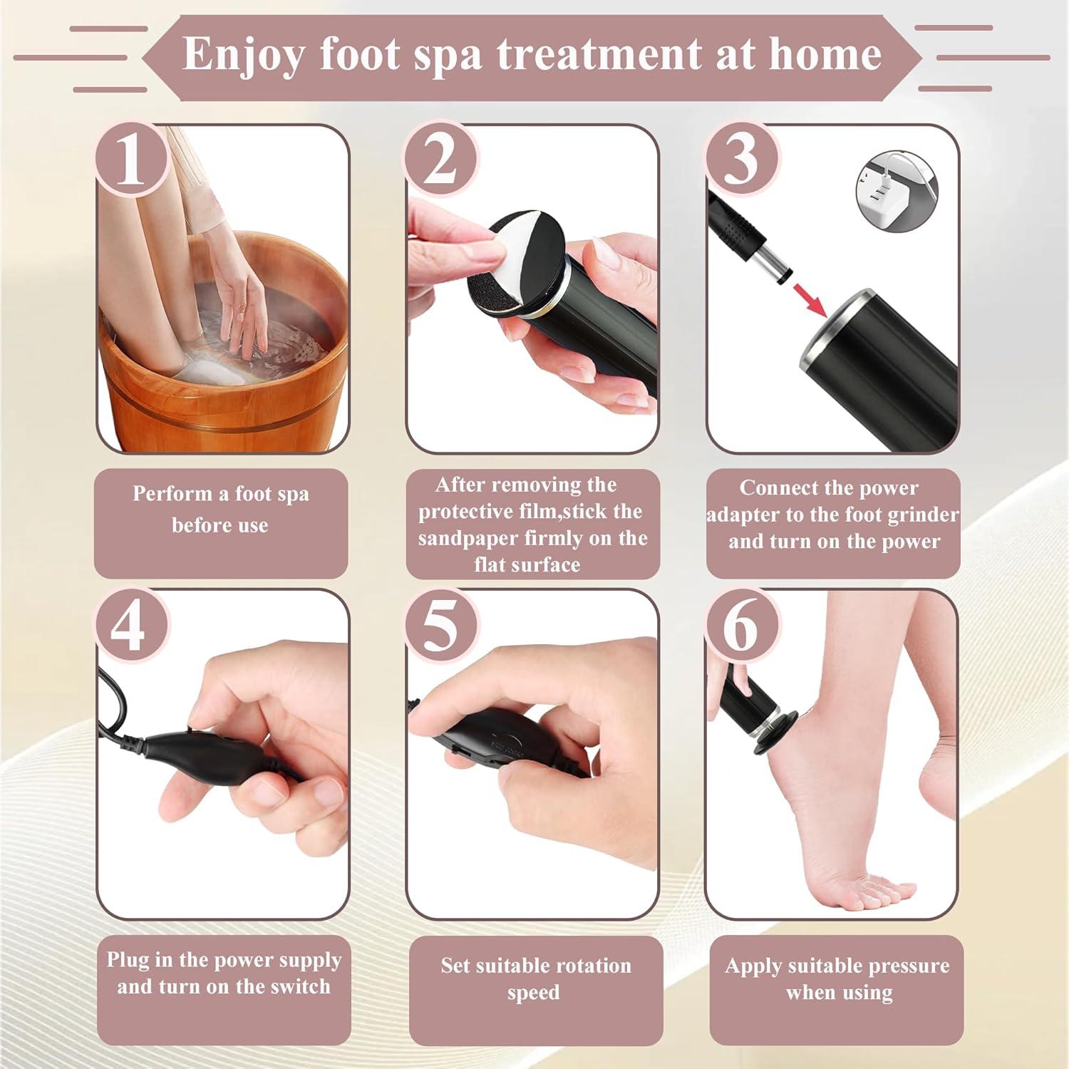 Removedor de Callos Eléctrico LiQiAMEi USB con 60 Discos