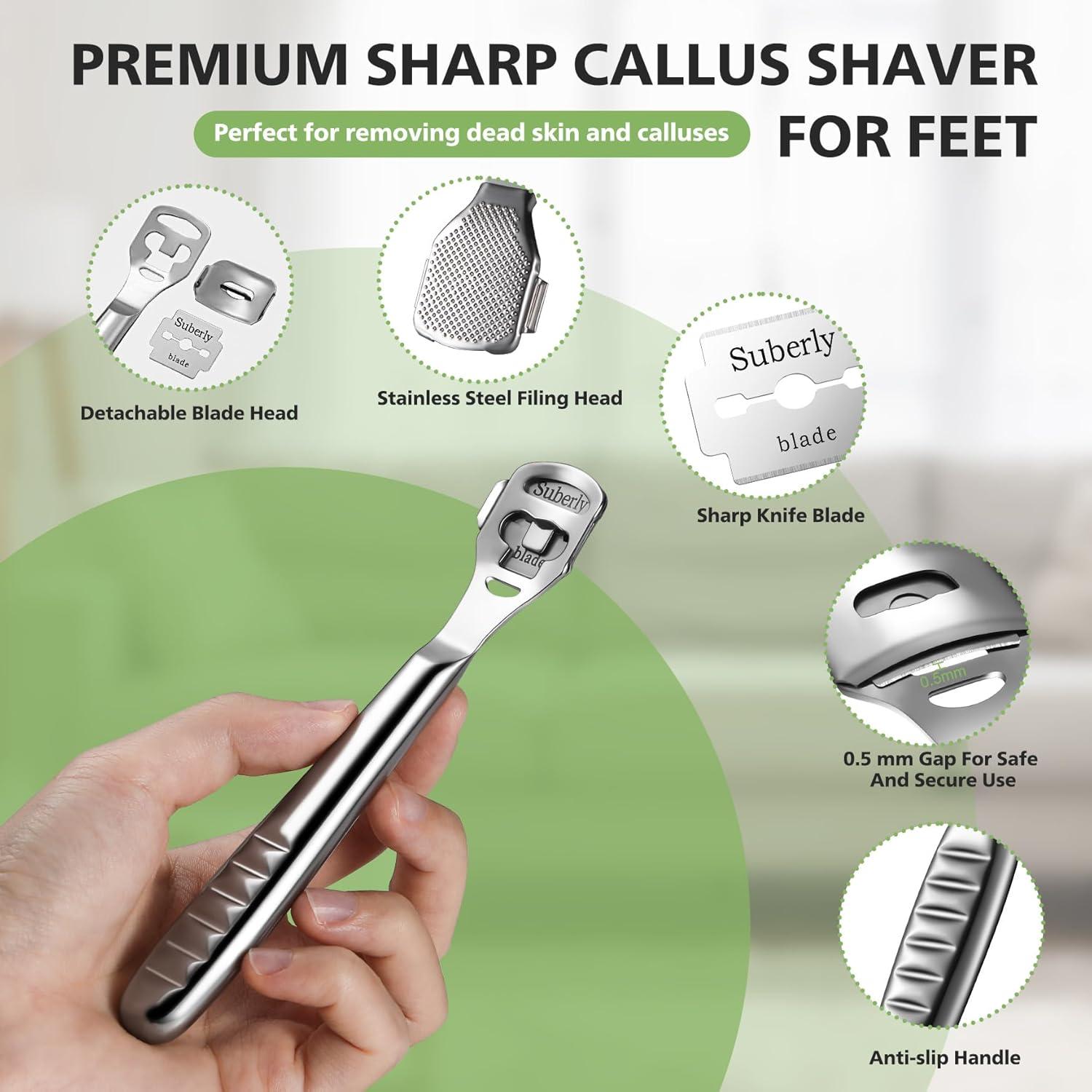 Raspador de Callos BALUCA Acero Inoxidable con 10 Cuchillas