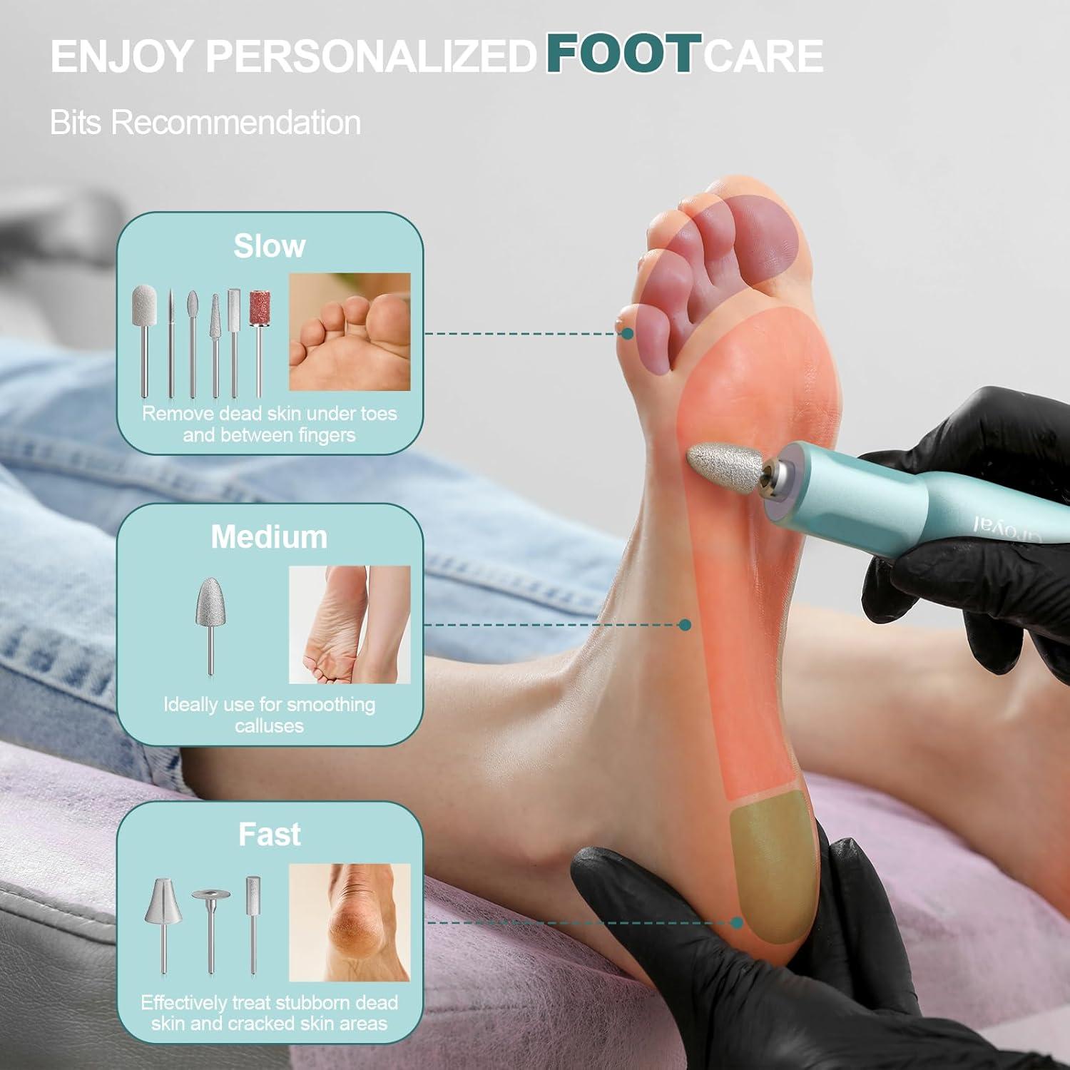 Removedor de Callos Eléctrico Groyal M306 Inalámbrico Verde