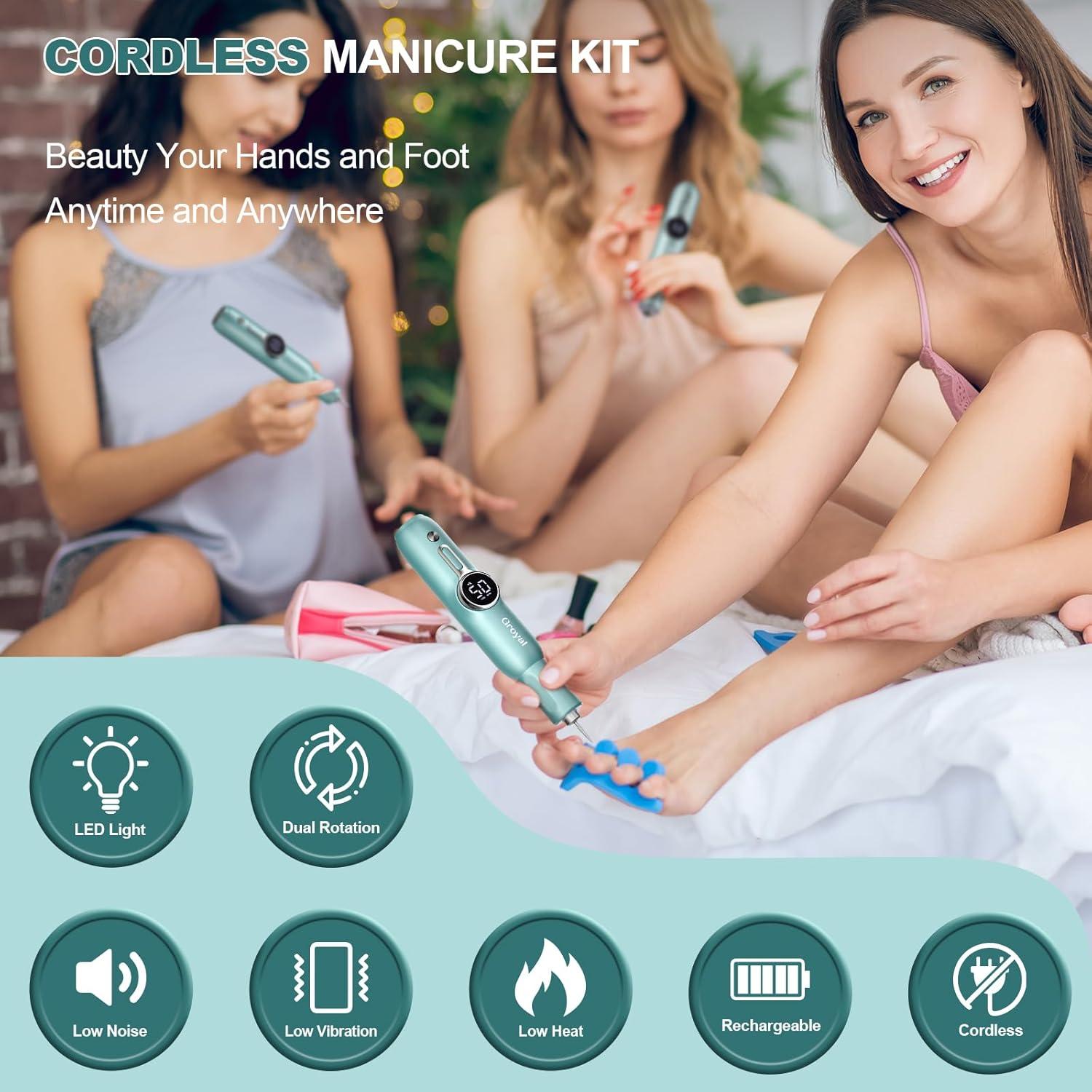 Removedor de Callos Eléctrico Groyal M306 Inalámbrico Verde