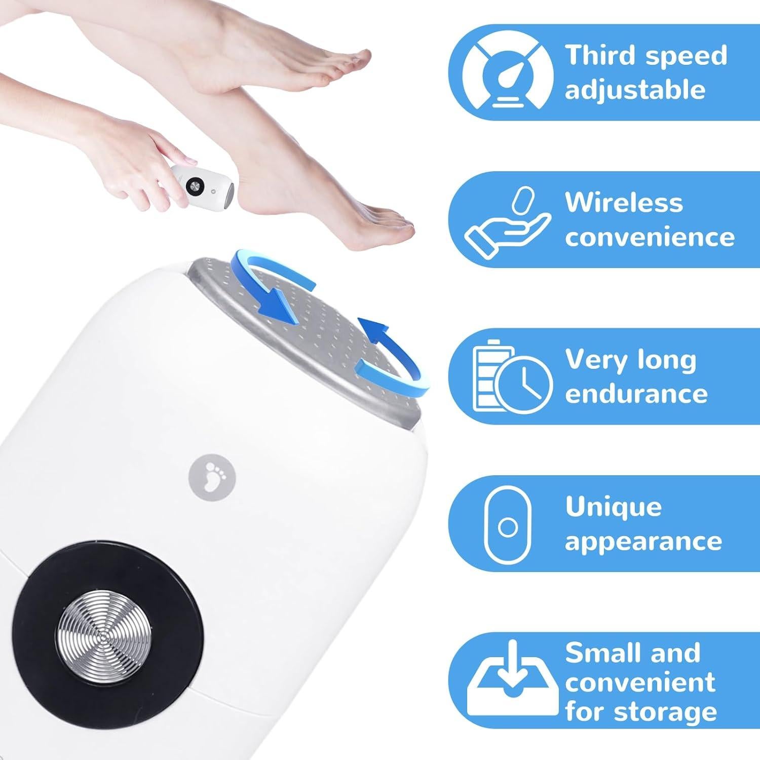 Removedor de Callos Eléctrico Recargable ShenZhen A1 - 3 Velocidades