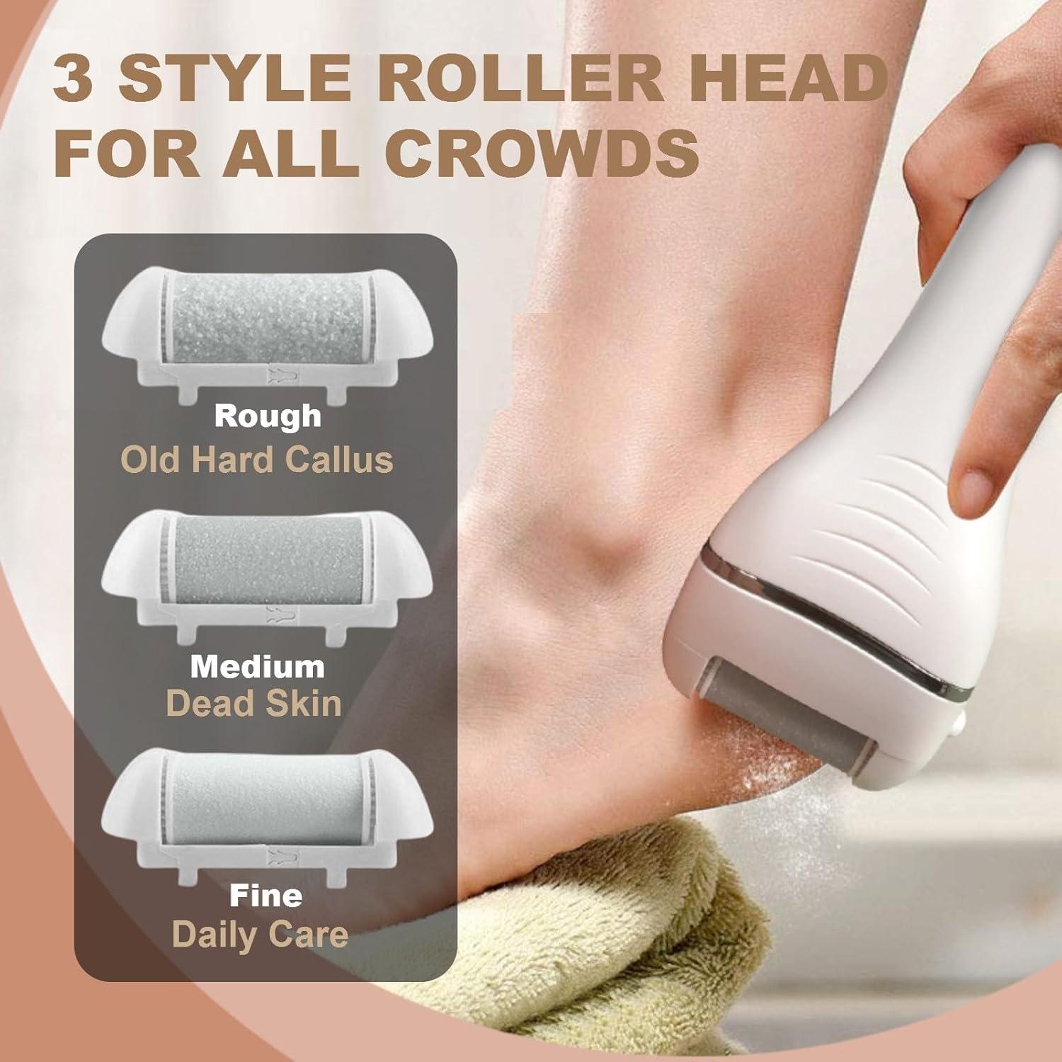 Removedor de Callos Eléctrico YIYOHAYA con 3 Cabezas y LED