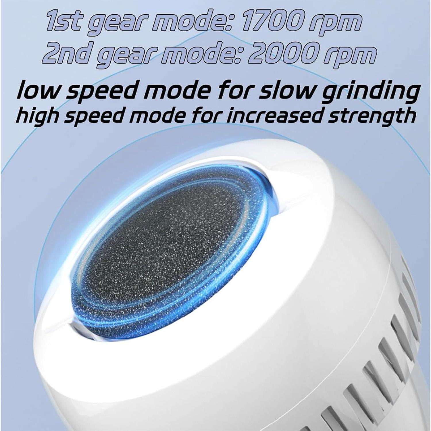 Morrat Molinillo de Pies Eléctrico Inalámbrico 2 Velocidades