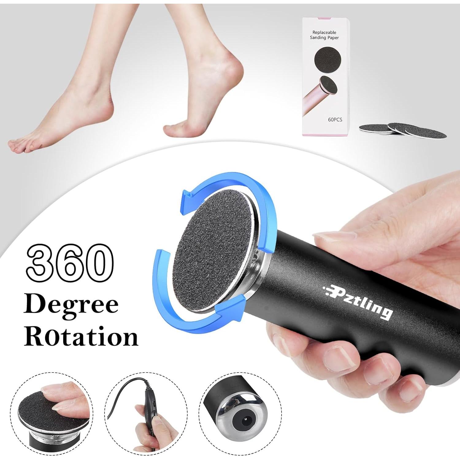 Removedor de Callos Eléctrico PZTling con 60 Discos de Lija