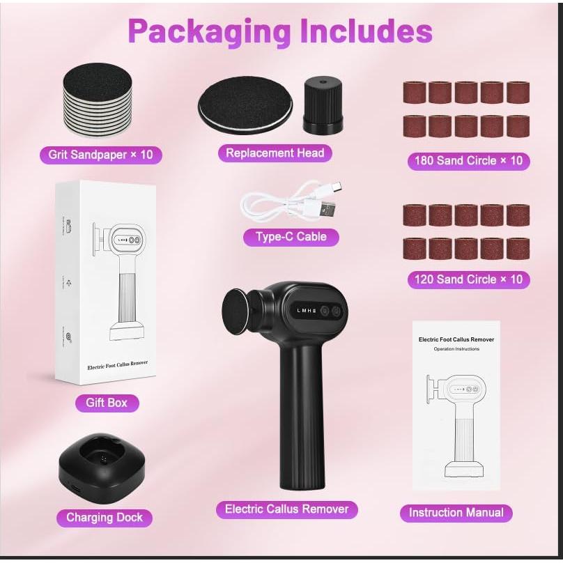 Removedor de Callos Eléctrico Recargable FVNANL 2 en 1