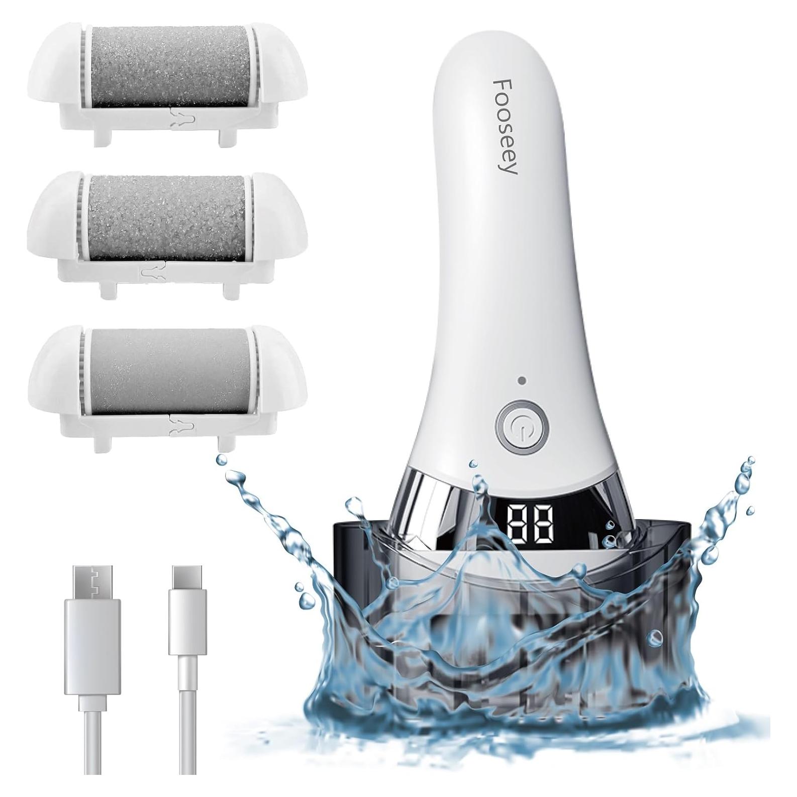 Removedor de Callos Eléctrico Fooseey con 3 Cabezas y Carga USB