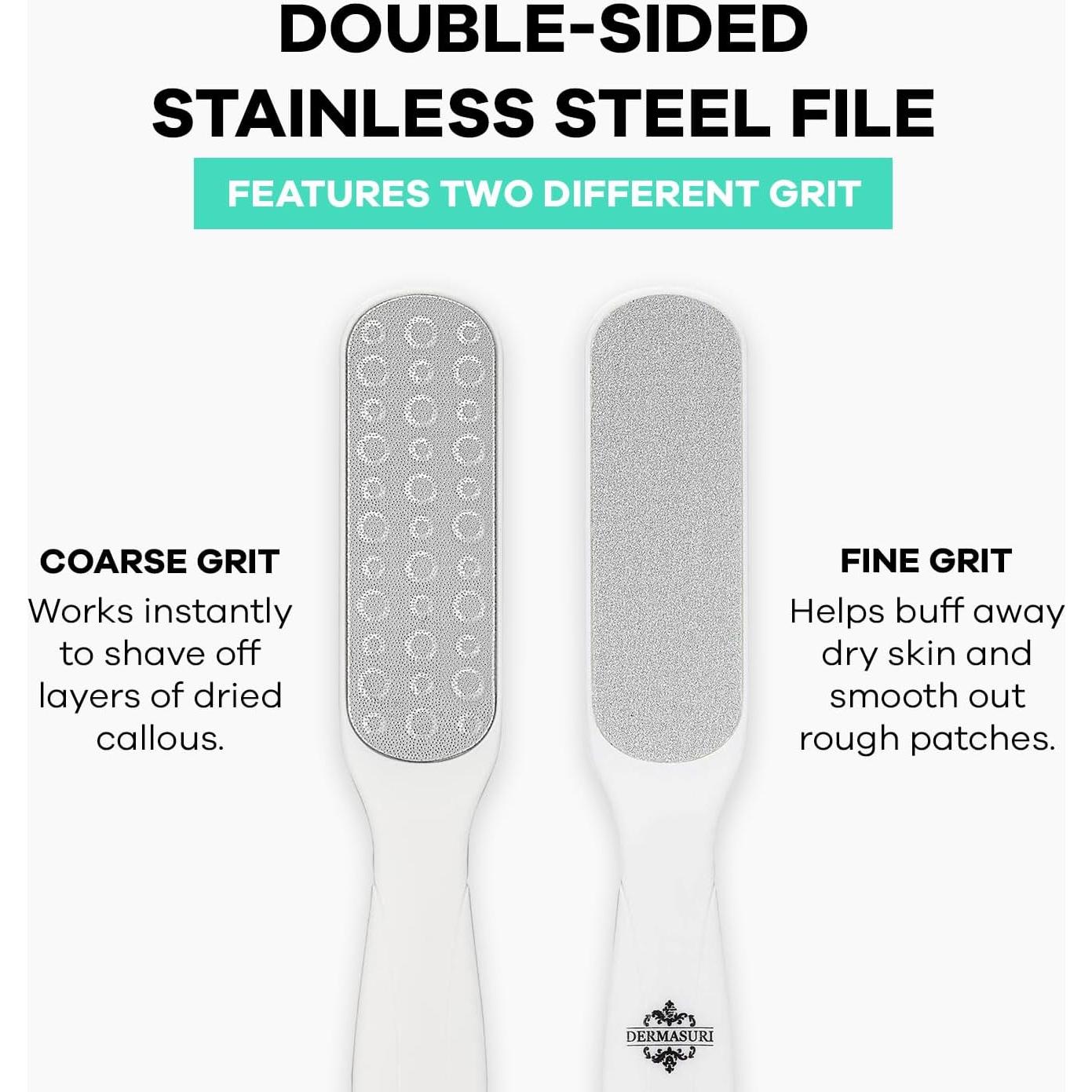 Exfoliante para Pies Dermasuri - Spray Suavizante y Lima Deluxe