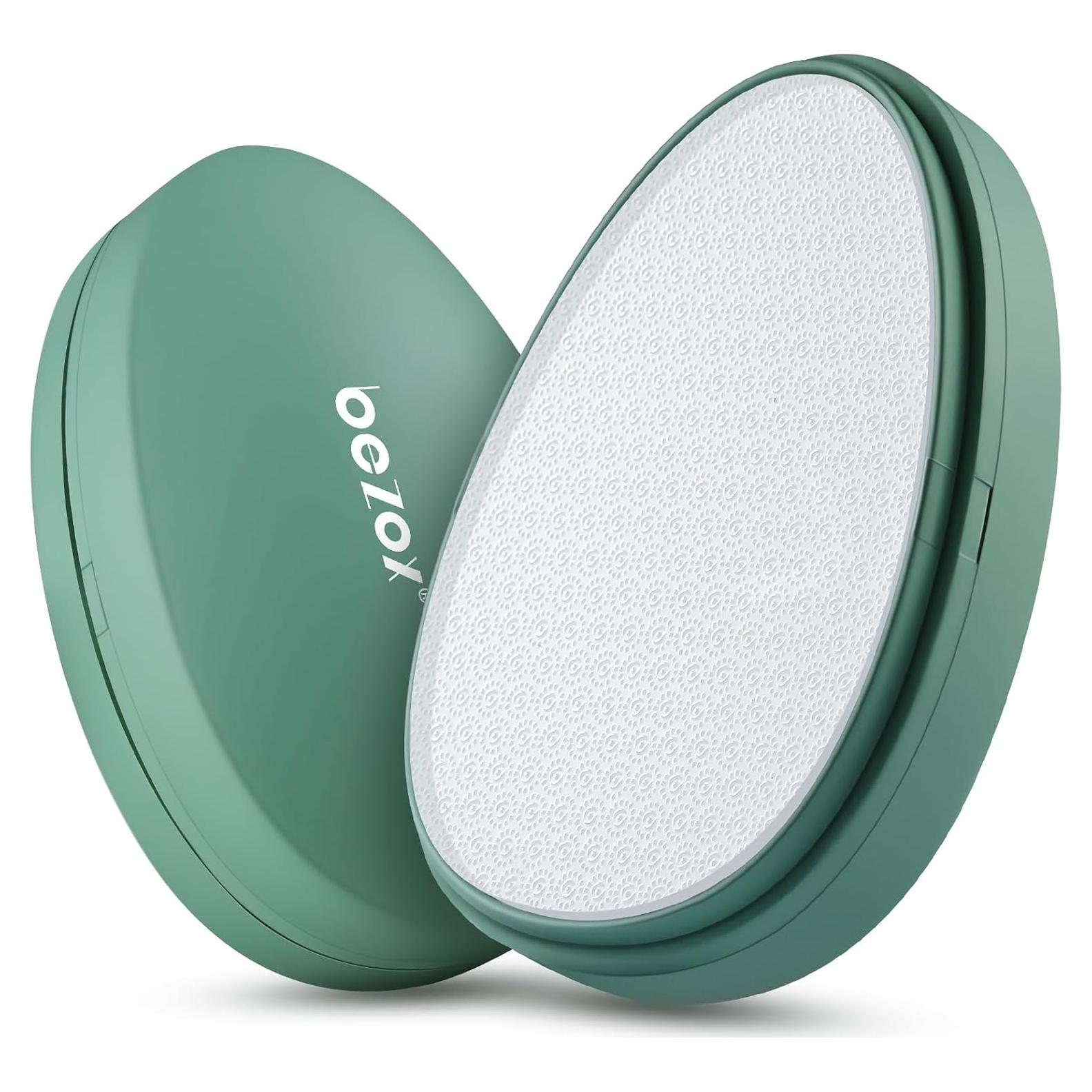 BEZOX Lima de Pies de Vidrio Nano Verde - Exfoliador Efectivo