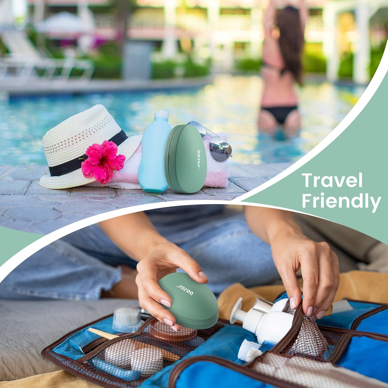 BEZOX Lima de Pies de Vidrio Nano Verde - Exfoliador Efectivo