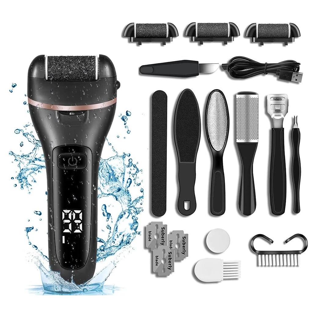 Removedor de Callos Eléctrico Syver - Set de Pedicura 10 Piezas