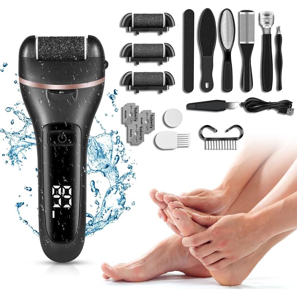 Removedor de Callos Eléctrico Syver - Set de Pedicura 10 Piezas