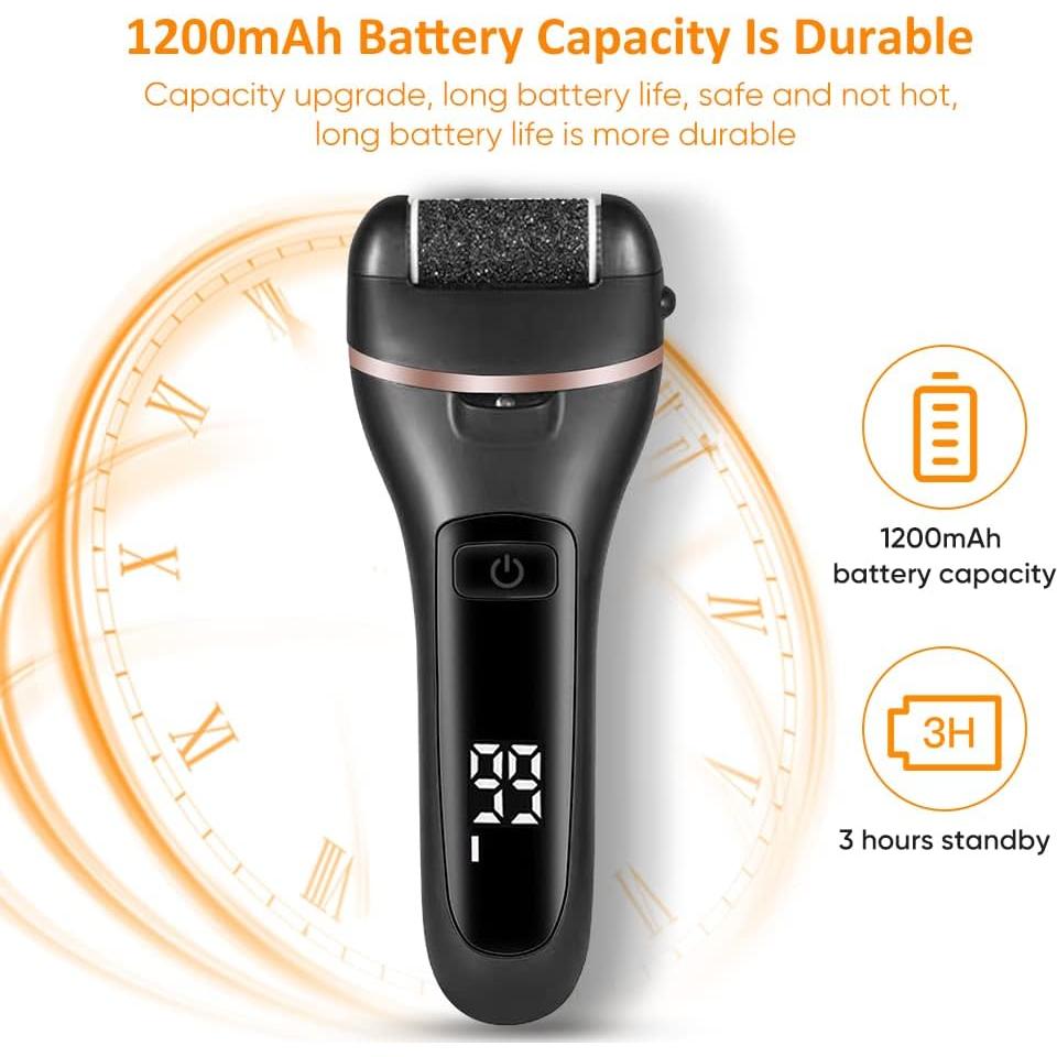 Removedor de Callos Eléctrico Syver - Set de Pedicura 10 Piezas