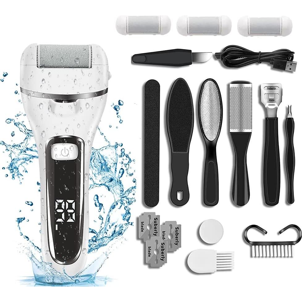 Removedor de Callos Eléctrico Syver - Set de Pedicura 10 Piezas