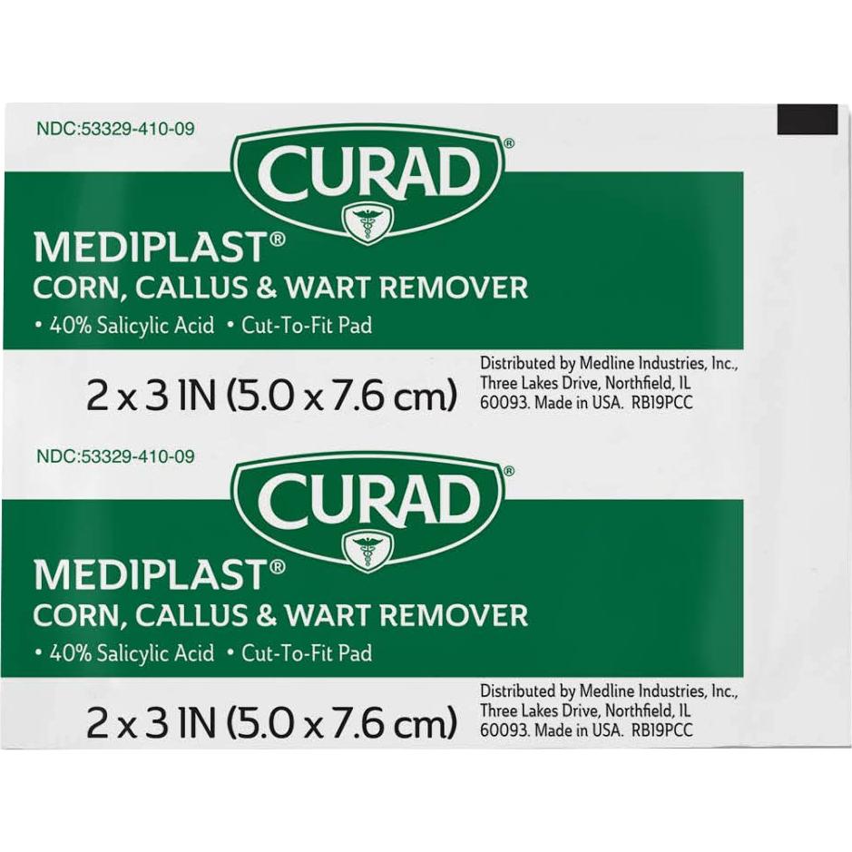 Curad Mediplast 25 Almohadillas Ácido Salicílico 40% Callos