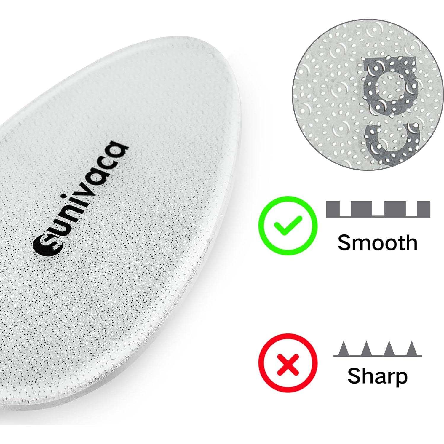 Lima de vidrio para pies Sunivaca - Removedor de callos 14x7cm