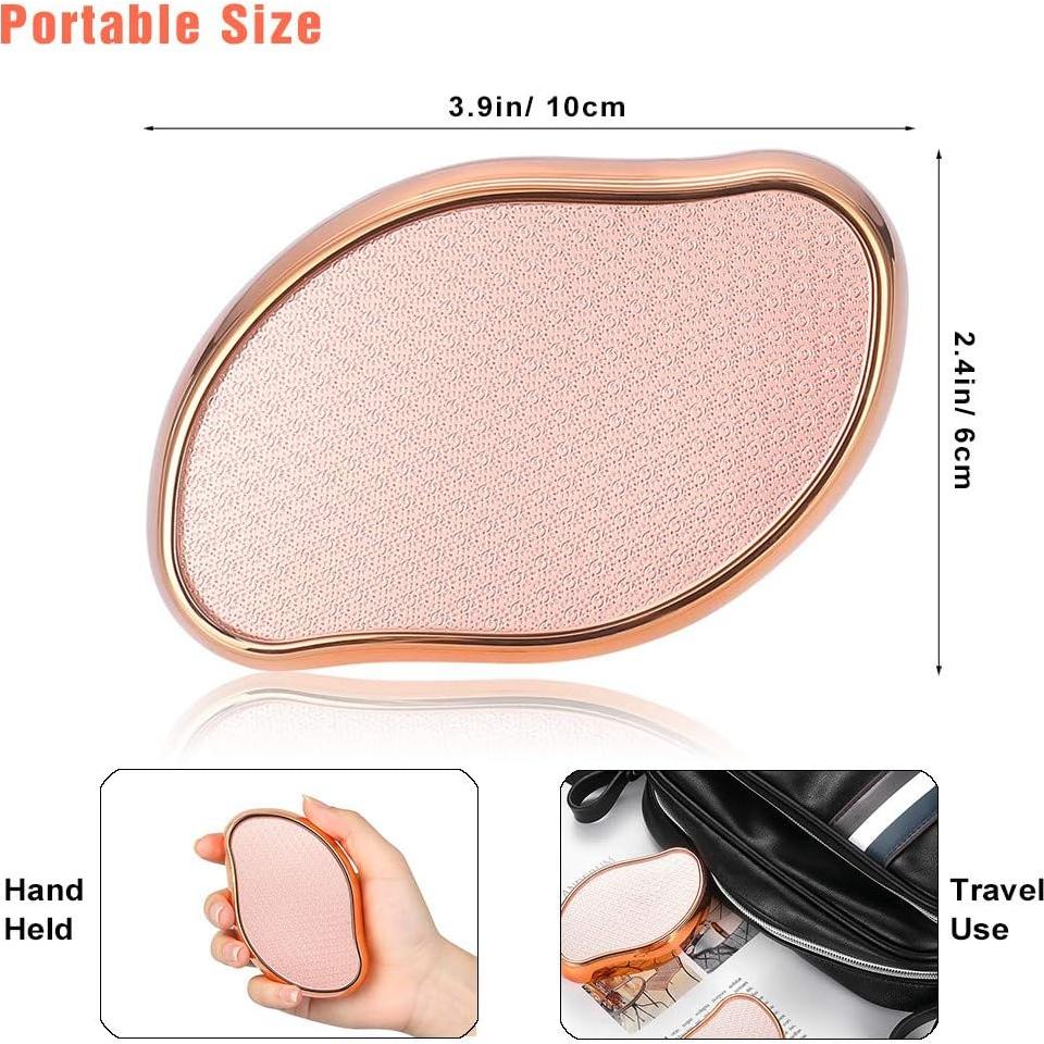 Lima de Vidrio para Pies BEZOX - Exfoliador Dorado Brillante