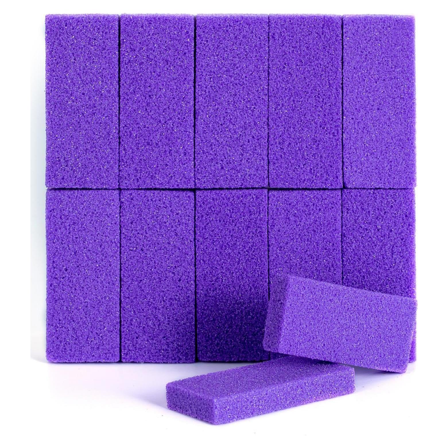 Piedra Pómez Exfoliante NOVAL Morada 40 PCS para Pies