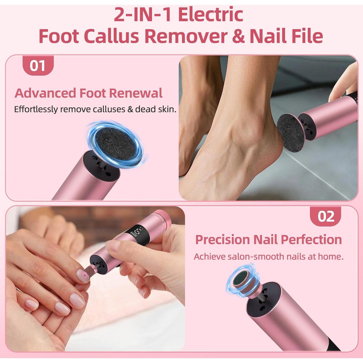 Removedor de Callos Eléctrico Bodybay MJQ 2-en-1 con Pantalla Digital