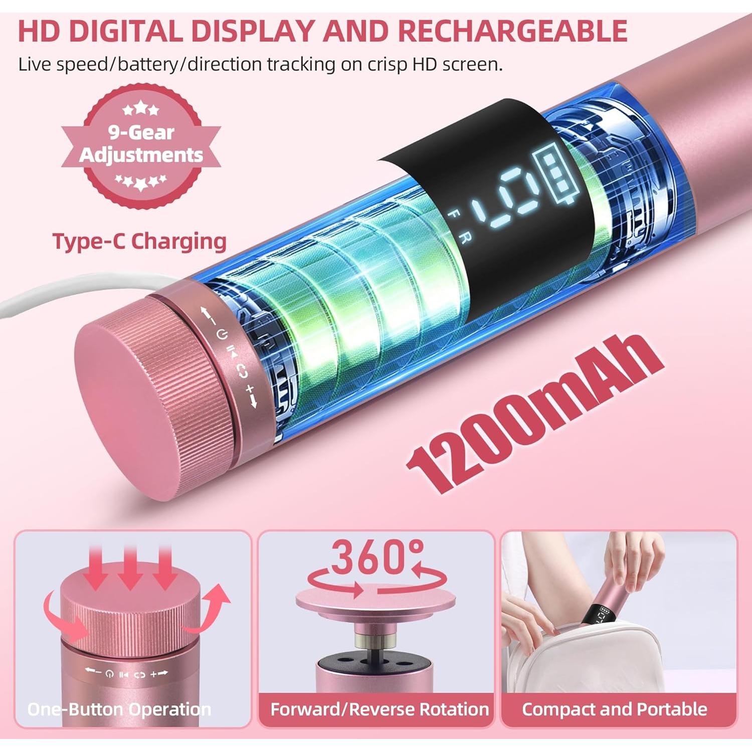 Removedor de Callos Eléctrico Bodybay MJQ 2-en-1 con Pantalla Digital