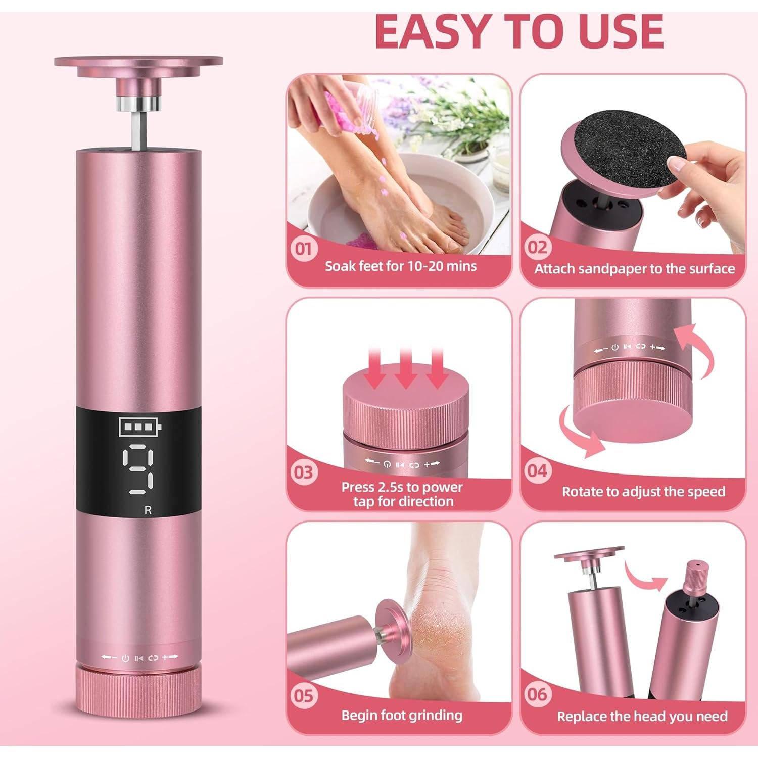 Removedor de Callos Eléctrico Bodybay MJQ 2-en-1 con Pantalla Digital