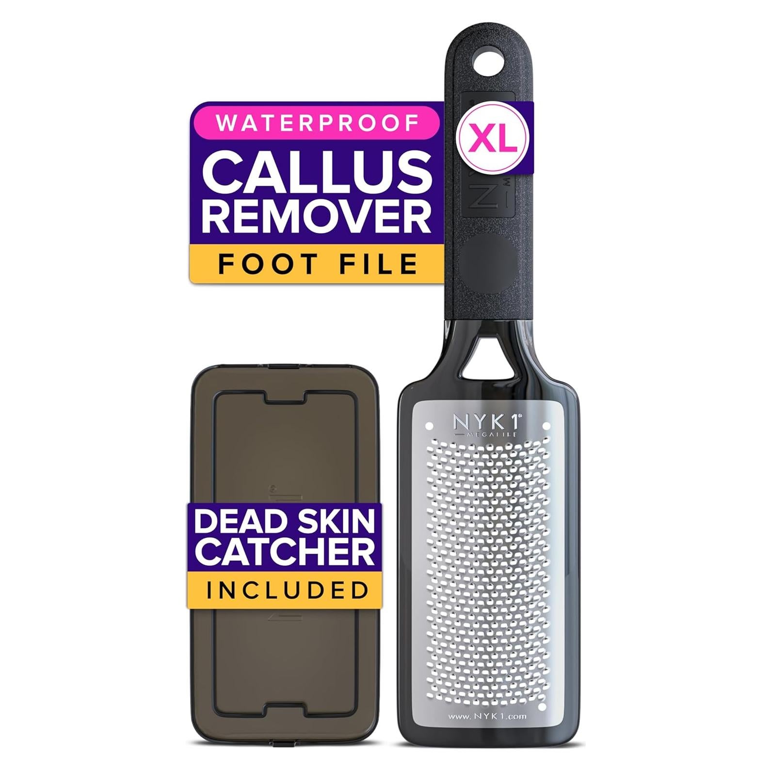 Raspador de Pies NYK1 MegaFile XL con Recolector de Piel