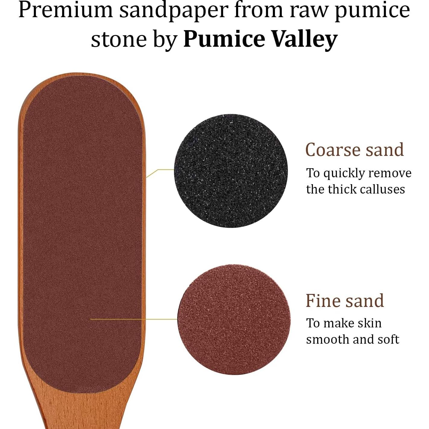 Lima de Pies de Madera Pumice Valley - Exfoliador Doble Cara