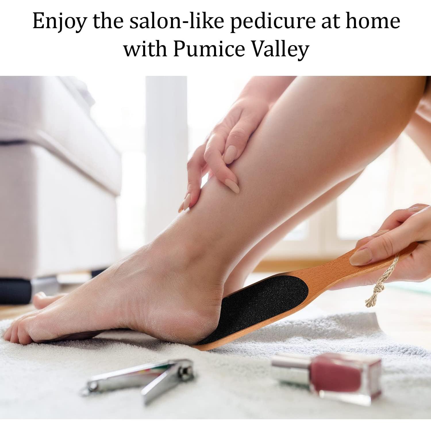 Lima de Pies de Madera Pumice Valley - Exfoliador Doble Cara