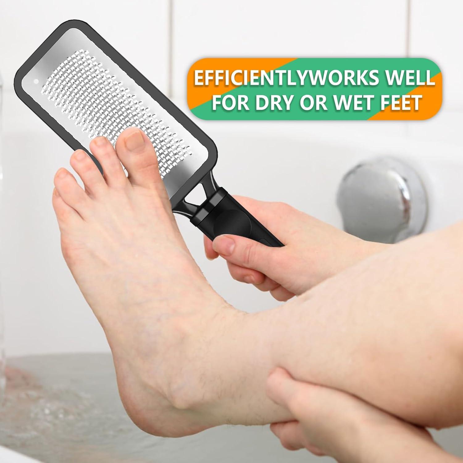 Lima de Pedicura Profesional ALOCKMA - Acero Inoxidable, Mango Ergonómico