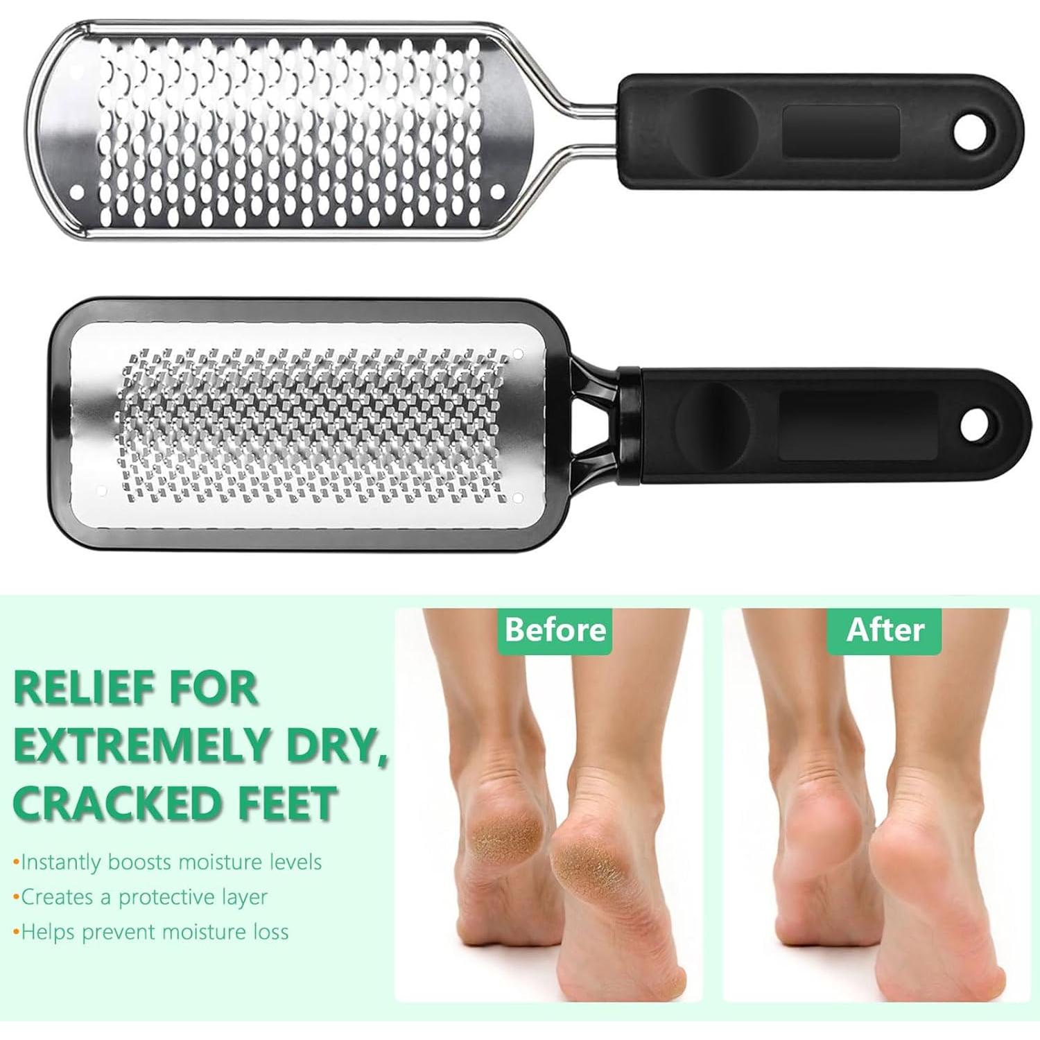 Lima de Pedicura Profesional ALOCKMA - Acero Inoxidable, Mango Ergonómico