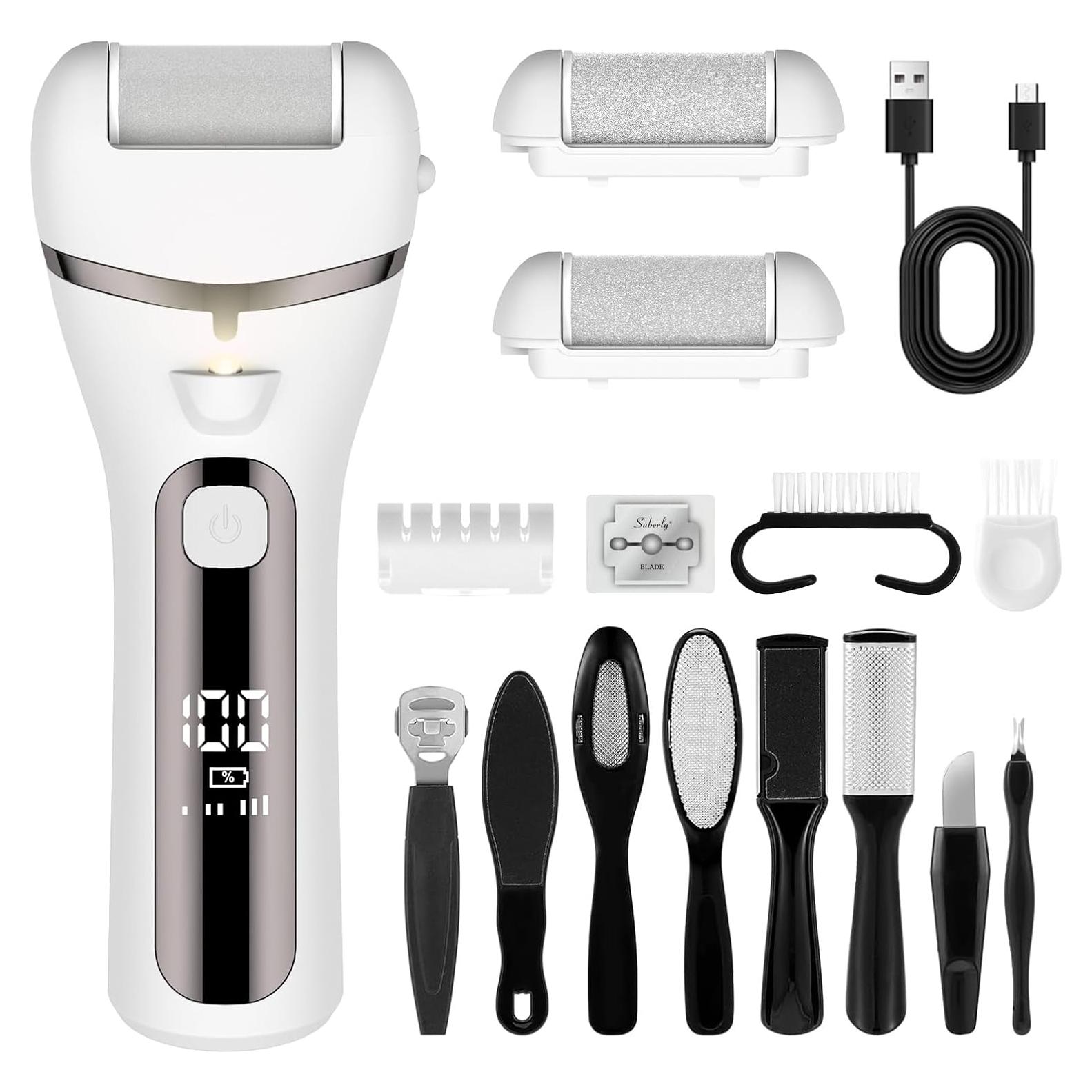 Removedor de Callos Eléctrico Ginity con Pantalla LED 17 en 1