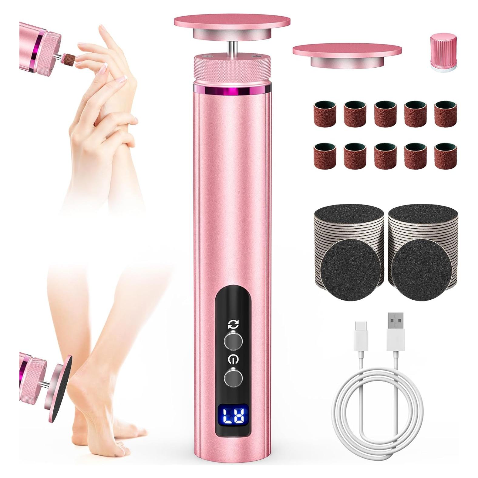 Removedor de Callos Eléctrico KOKABI 2-en-1 con 7 Velocidades