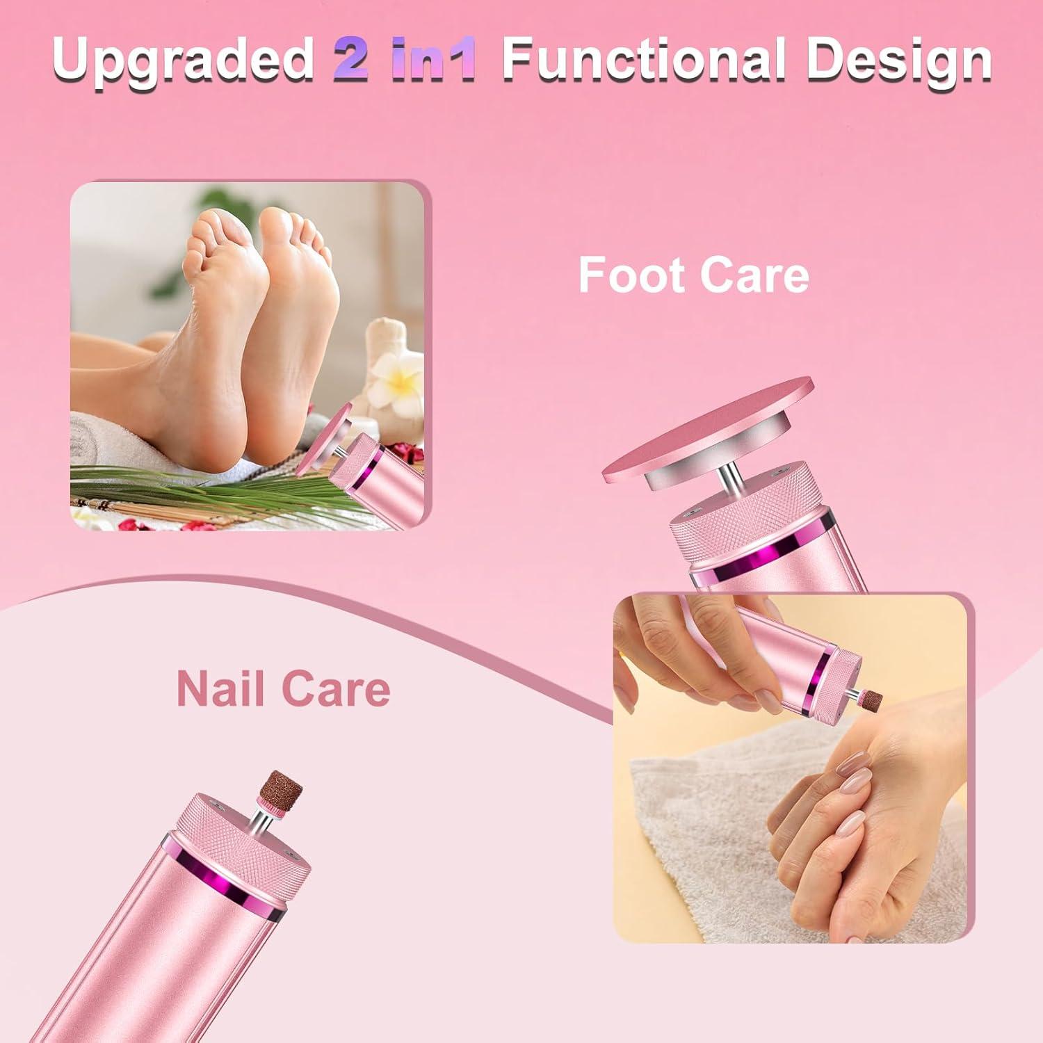 Removedor de Callos Eléctrico KOKABI 2-en-1 con 7 Velocidades