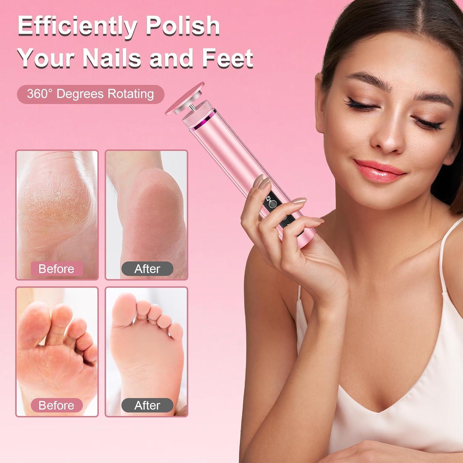 Removedor de Callos Eléctrico KOKABI 2-en-1 con 7 Velocidades