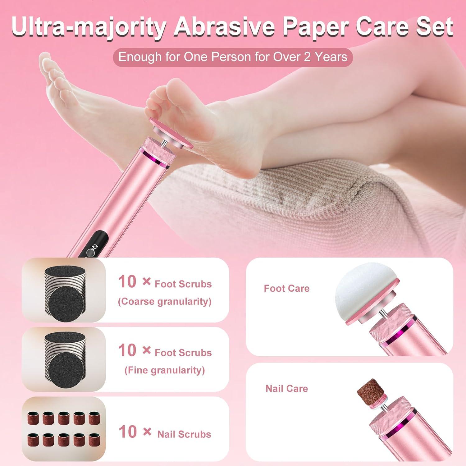 Removedor de Callos Eléctrico KOKABI 2-en-1 con 7 Velocidades